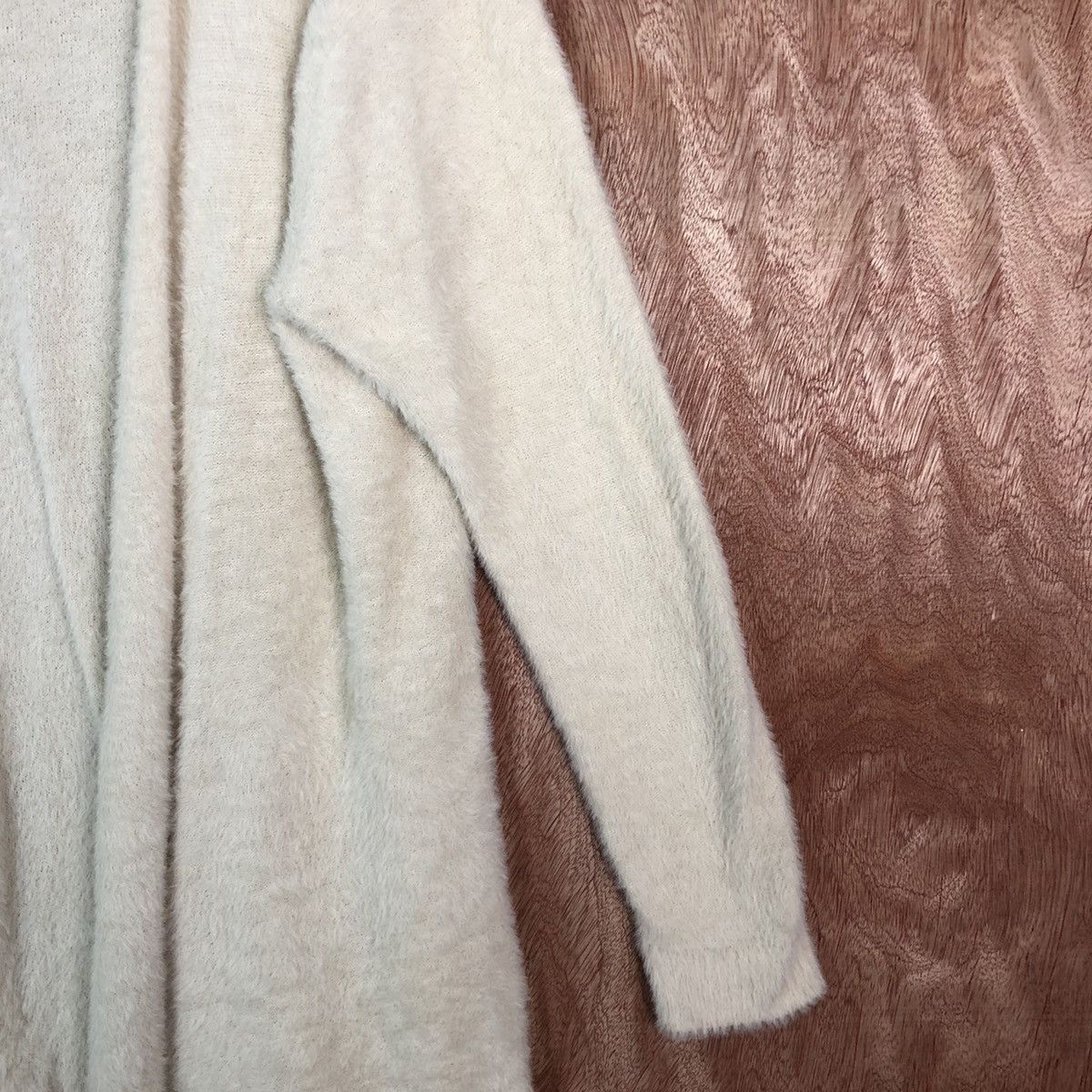 Homespun Knitwear × Japanese Brand Lepsim Cream Cardigan Knitwear Size US L / EU 52-54 / 3 - 5 Thumbnail
