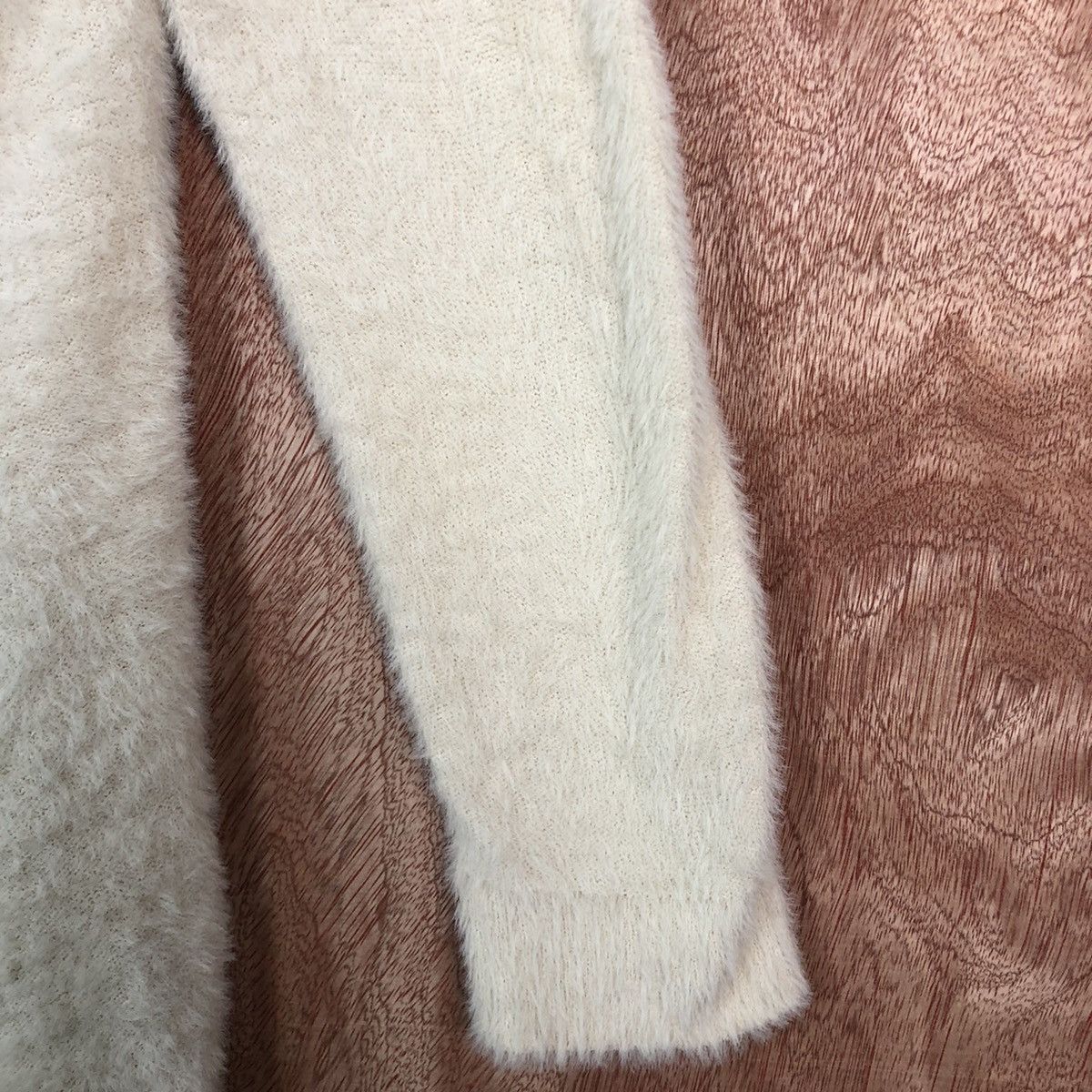Homespun Knitwear × Japanese Brand Lepsim Cream Cardigan Knitwear Size US L / EU 52-54 / 3 - 4 Thumbnail