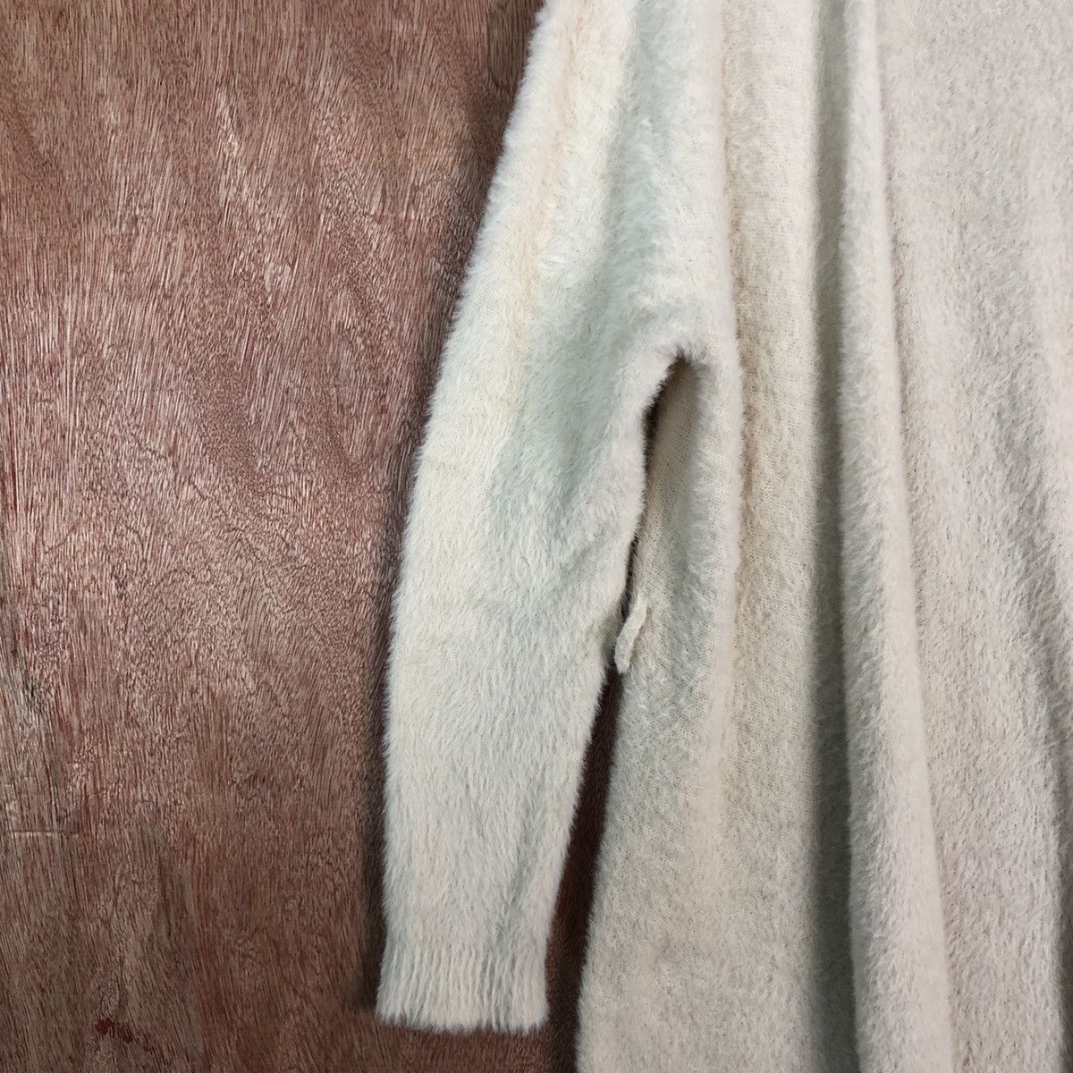 Homespun Knitwear × Japanese Brand Lepsim Cream Cardigan Knitwear Size US L / EU 52-54 / 3 - 7 Thumbnail