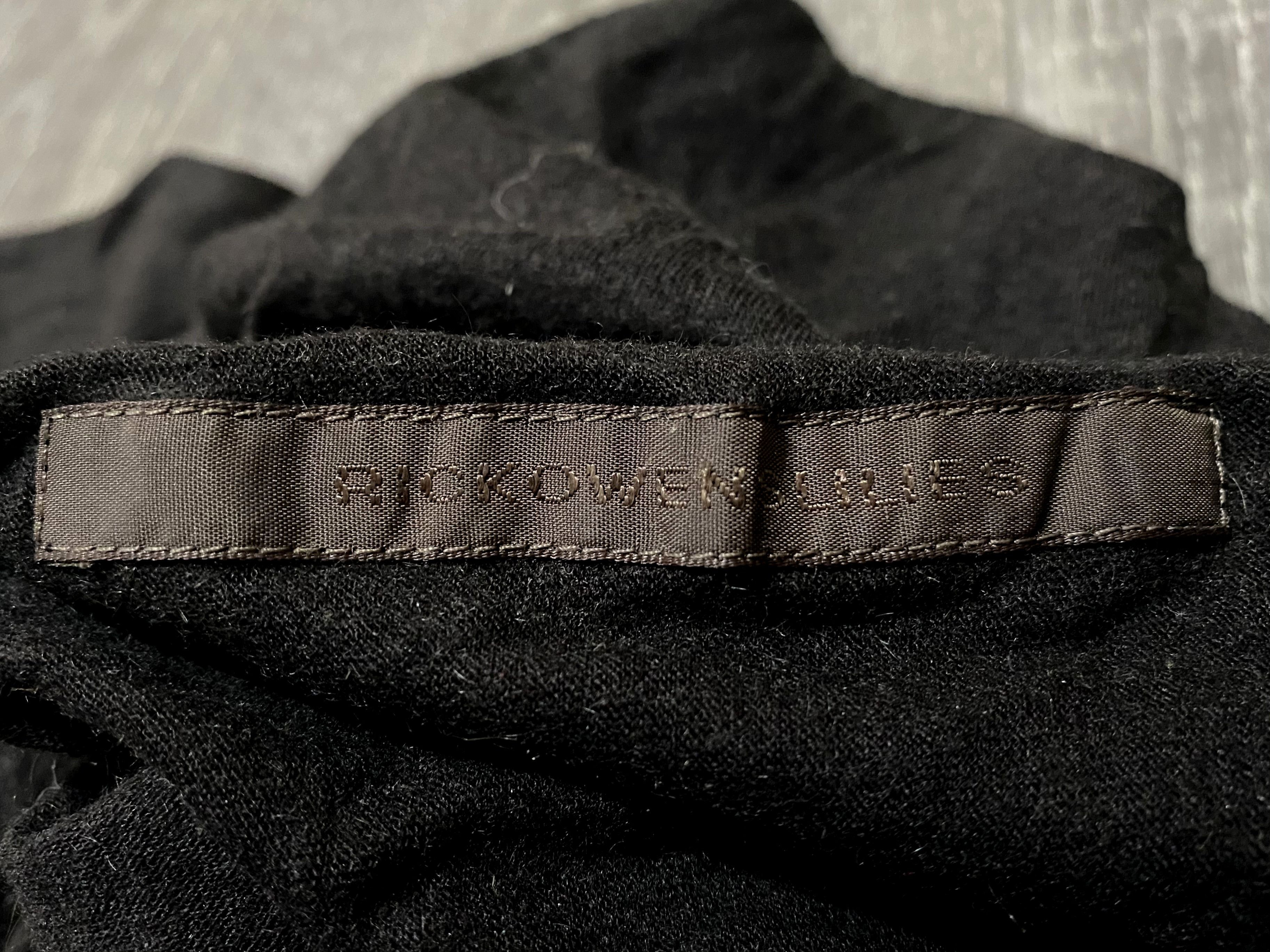 Rick Owens Lilies Rick Owens Lilies Black Twisted Wide Neck Sweater Size US S / EU 44-46 / 1 - 19 Thumbnail