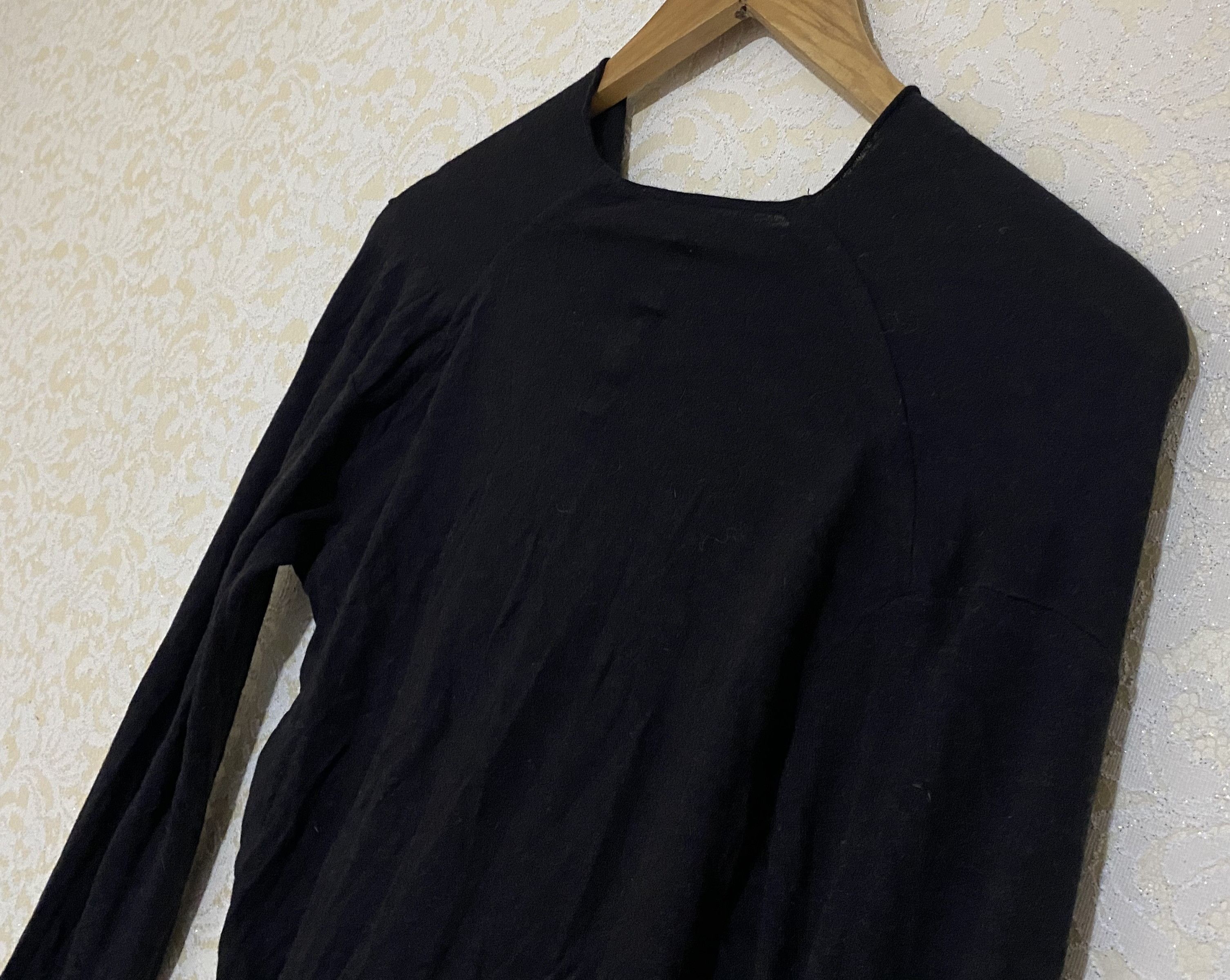 Rick Owens Lilies Rick Owens Lilies Black Twisted Wide Neck Sweater Size US S / EU 44-46 / 1 - 6 Thumbnail