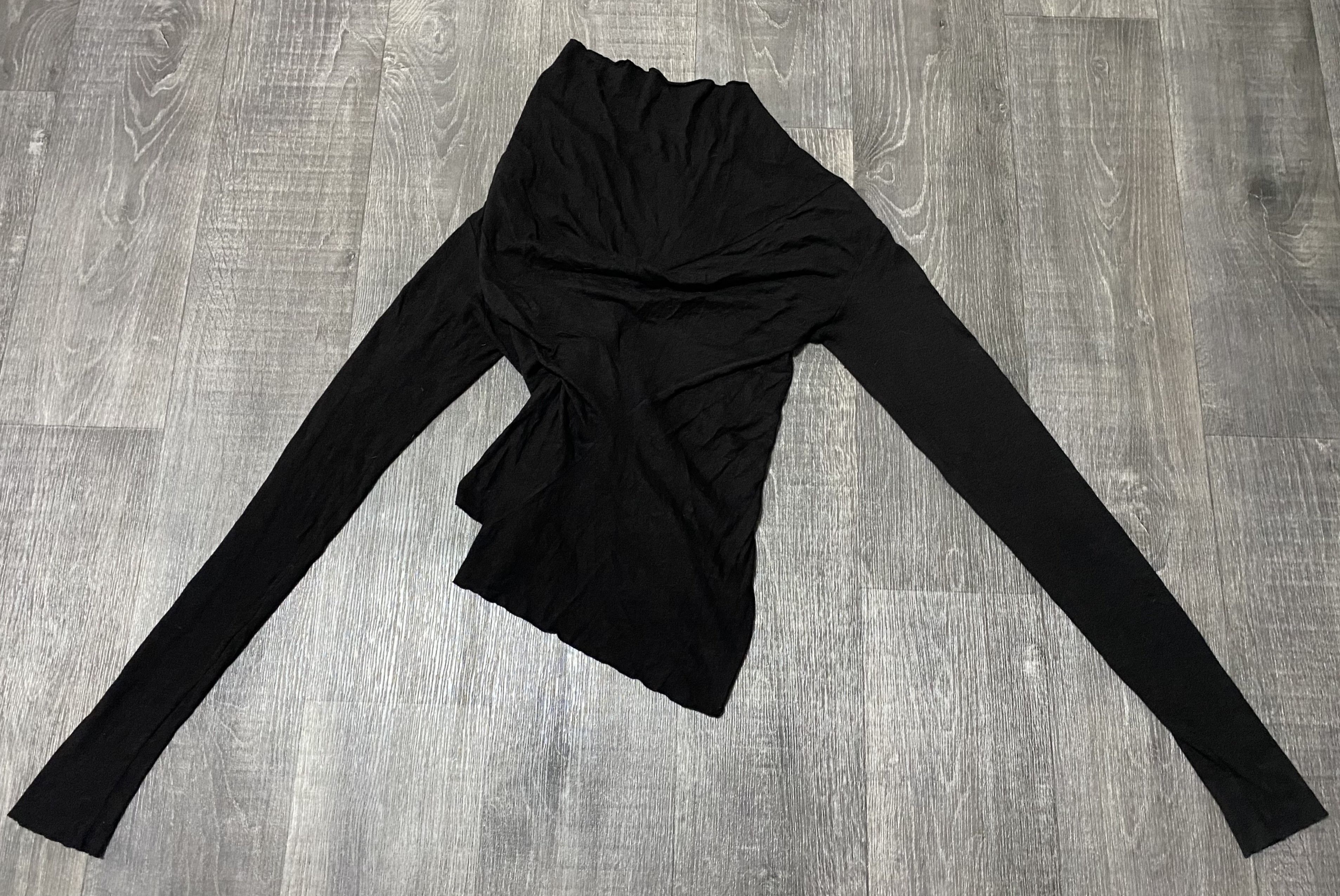 Rick Owens Lilies Rick Owens Lilies Black Twisted Wide Neck Sweater Size US S / EU 44-46 / 1 - 15 Thumbnail