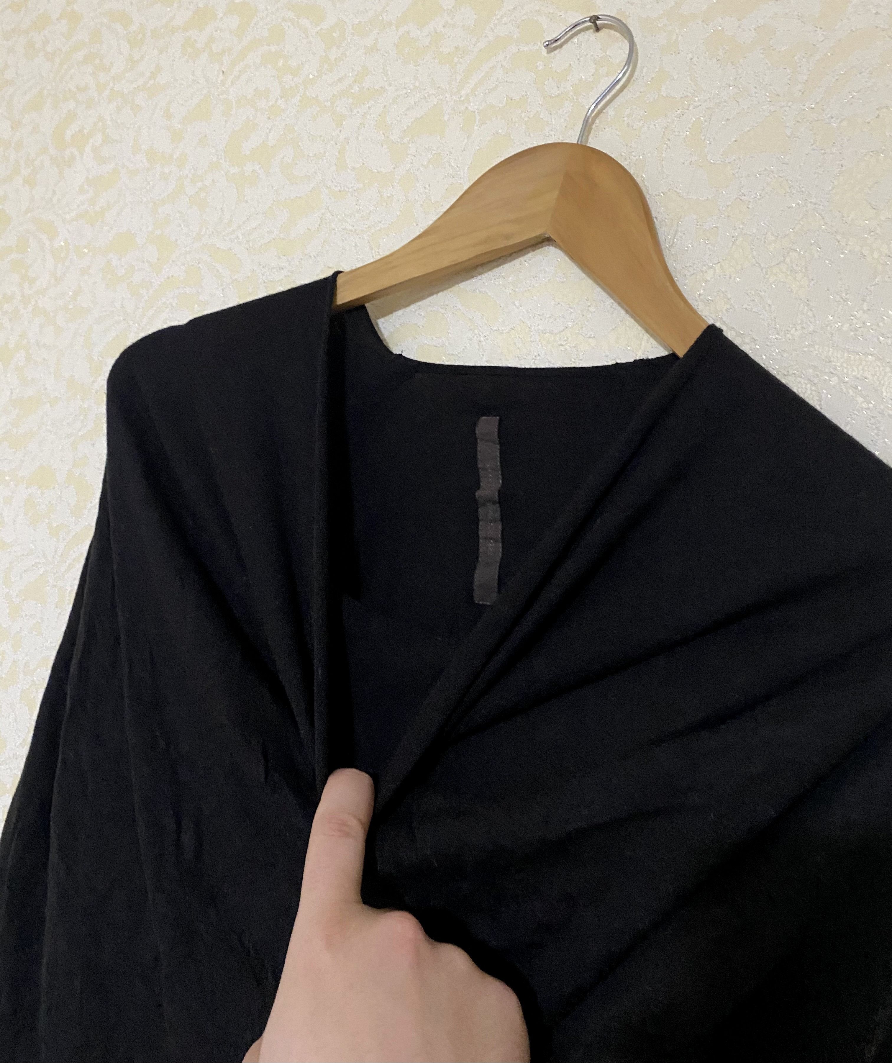 Rick Owens Lilies Rick Owens Lilies Black Twisted Wide Neck Sweater Size US S / EU 44-46 / 1 - 14 Thumbnail