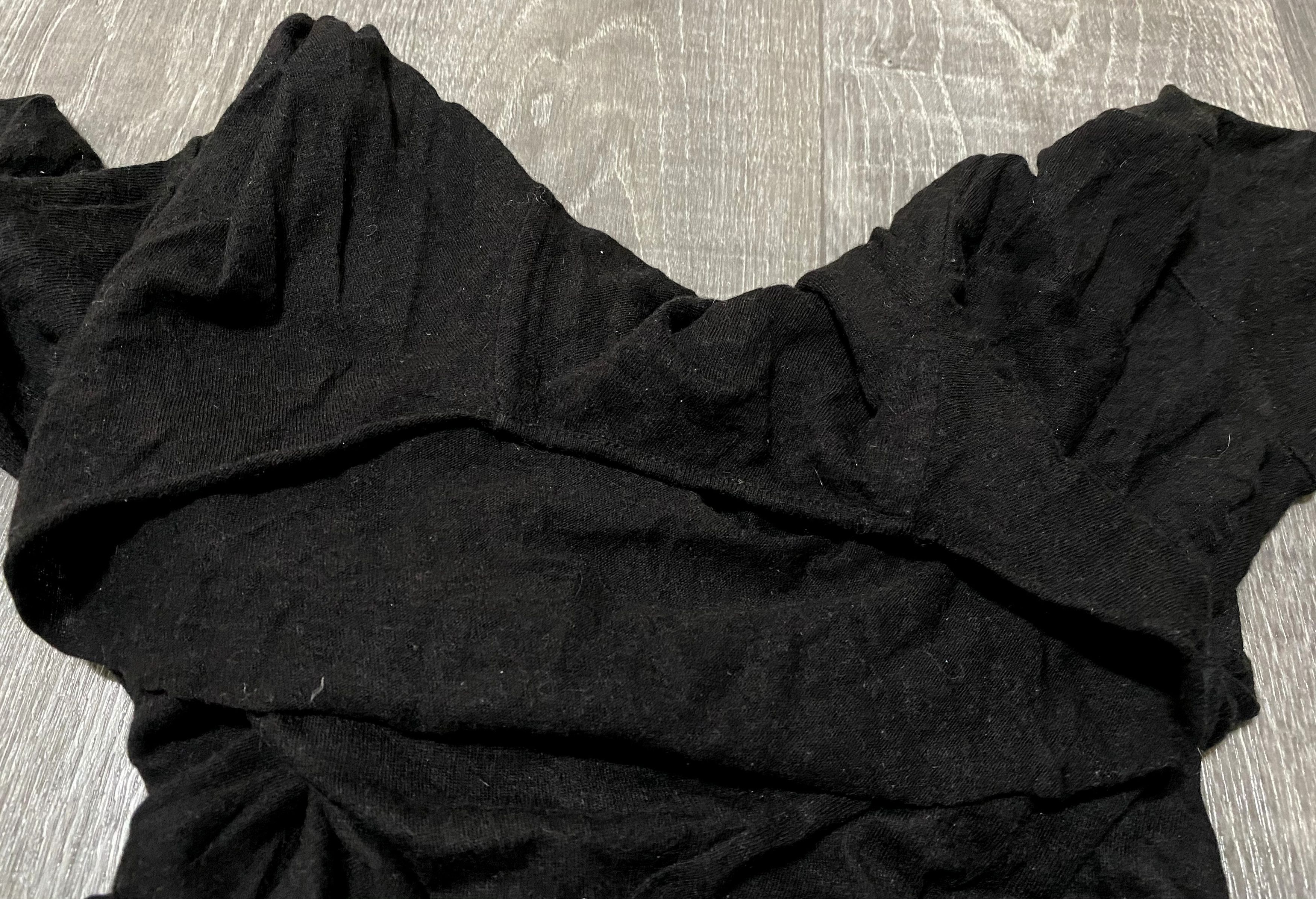 Rick Owens Lilies Rick Owens Lilies Black Twisted Wide Neck Sweater Size US S / EU 44-46 / 1 - 18 Thumbnail