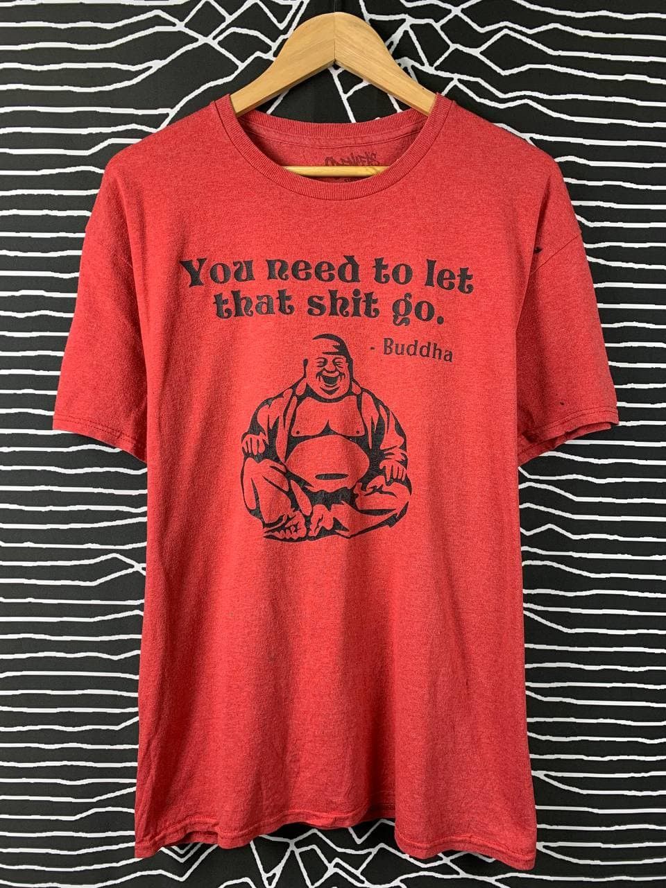 Vintage Vtg Spencers Buddha Statement Graphic Tee Size US L / EU 52-54 / 3 - 2 Thumbnail