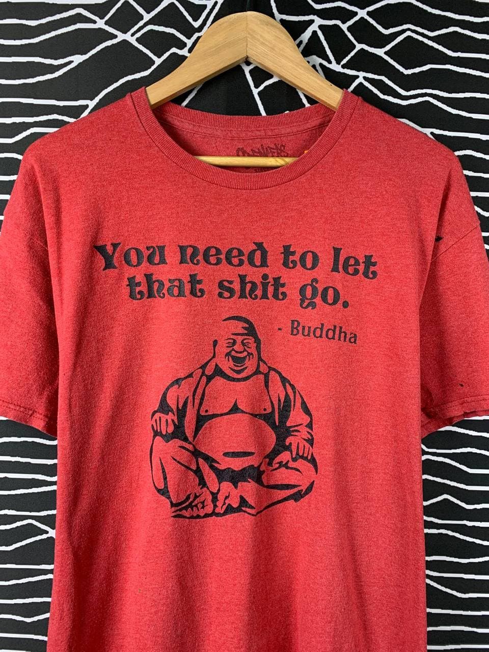Vintage Vtg Spencers Buddha Statement Graphic Tee Size US L / EU 52-54 / 3 - 3 Thumbnail