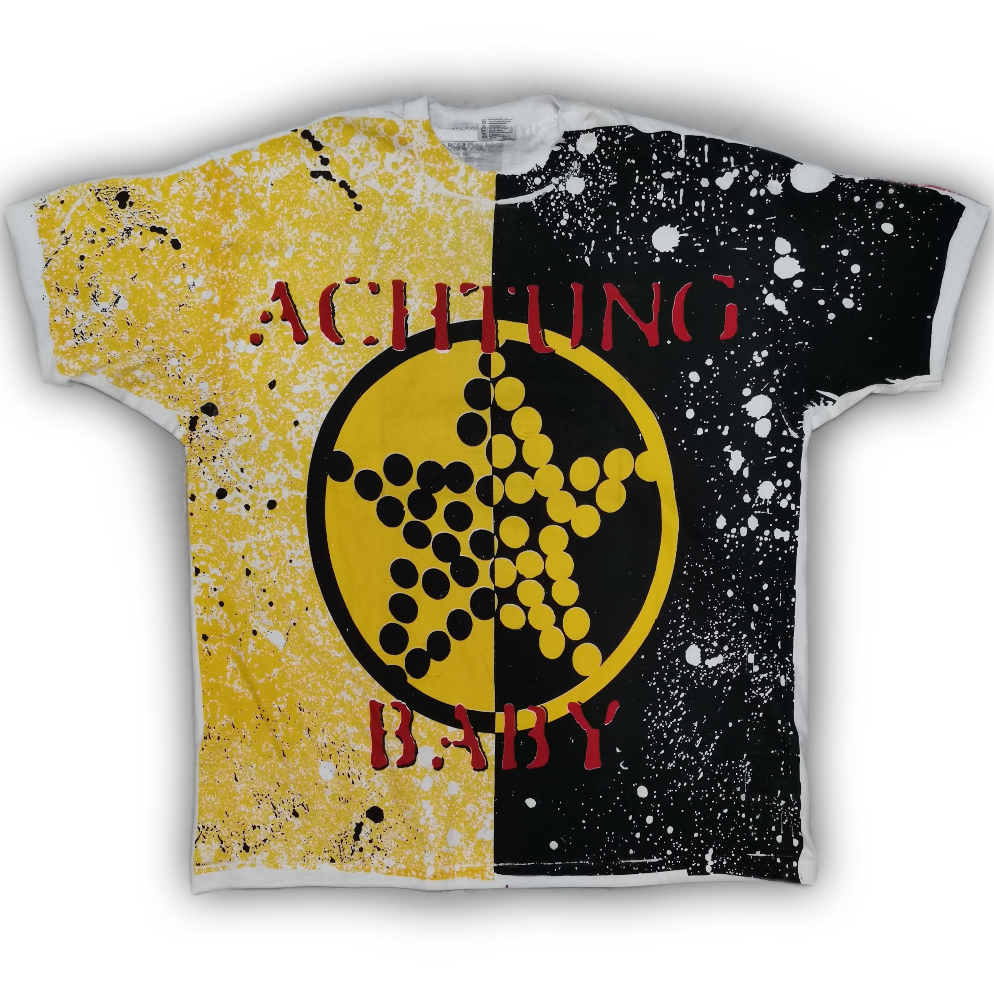 Band Tees × Vintage Vintage U2 Achtung baby all over print t