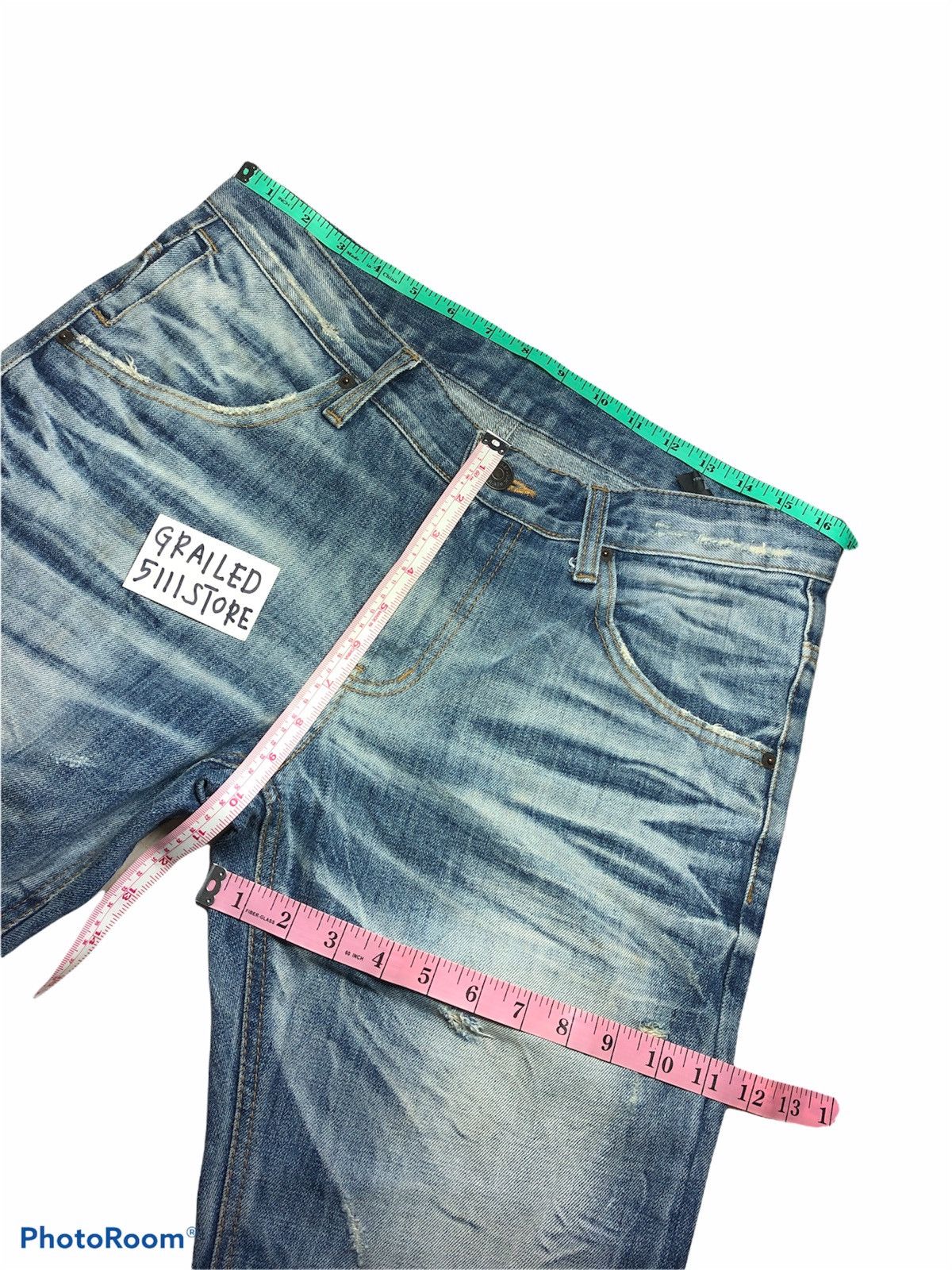 Hypebeast DPSR IMPROVES WASHED BLUE DENIM Size US 34 / EU 50 - 6 Thumbnail