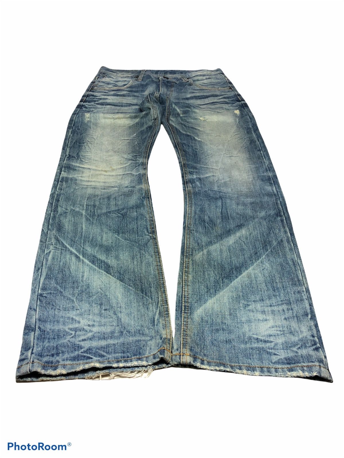 Hypebeast DPSR IMPROVES WASHED BLUE DENIM Size US 34 / EU 50 - 4 Thumbnail
