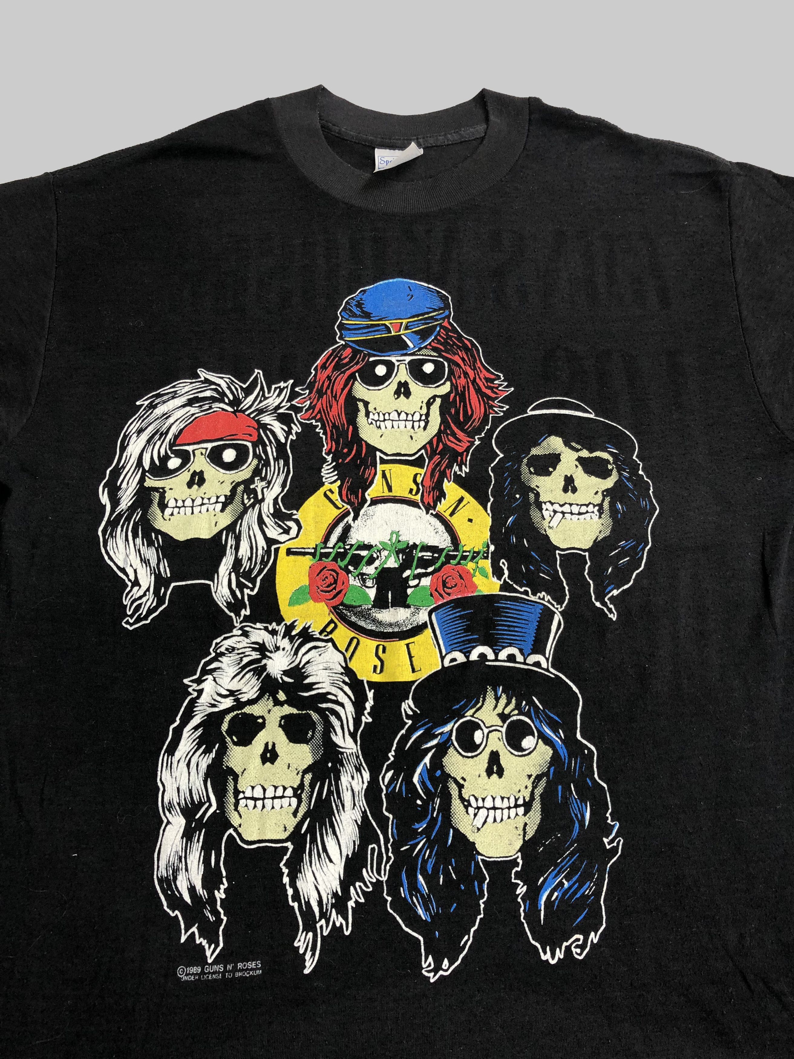 Band Tees Vintage 1989 Guns N Roses (Linkin Park Pink Floyd Pearl Jam Size US M / EU 48-50 / 2 - 5 Thumbnail