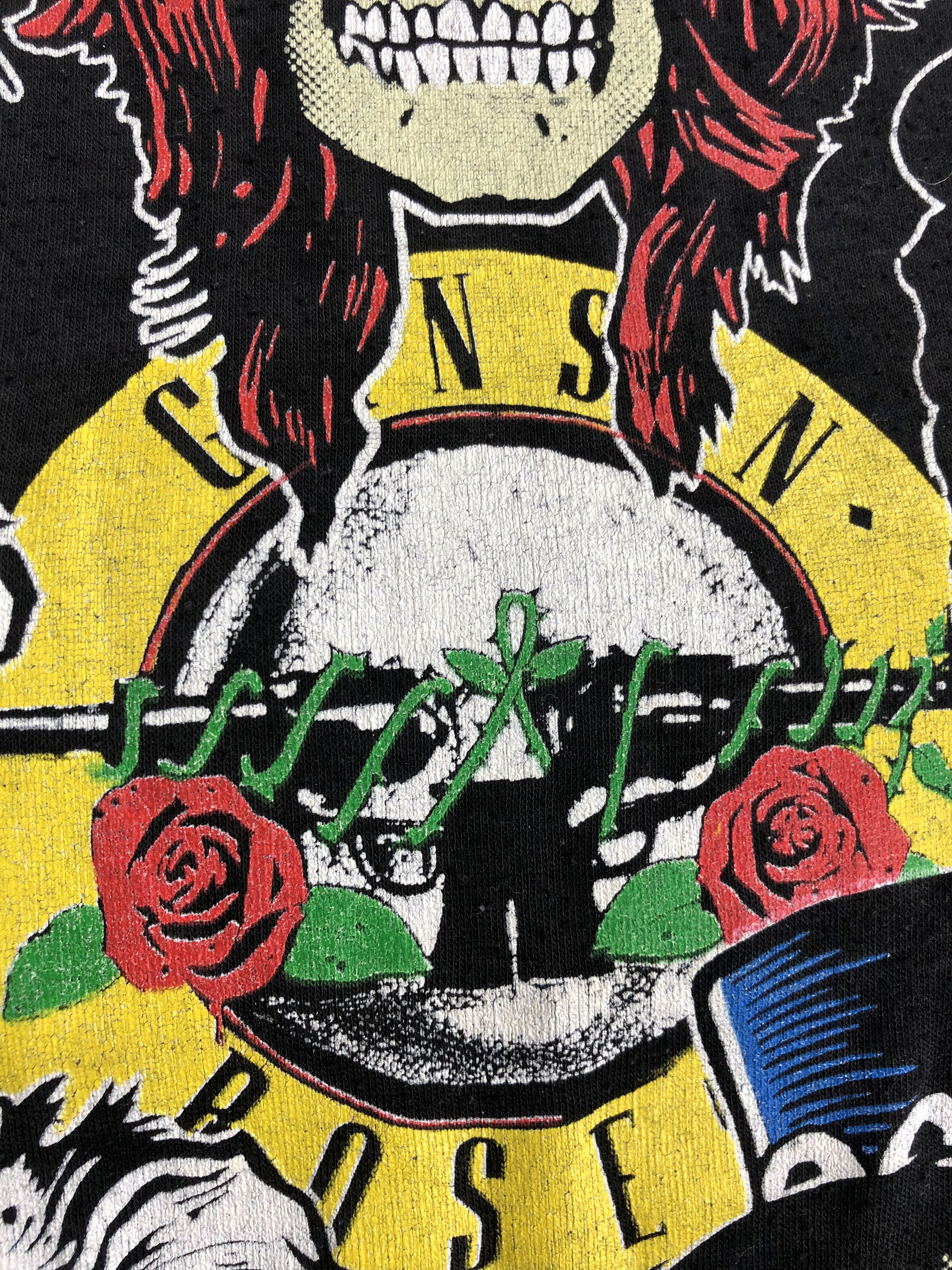 Band Tees Vintage 1989 Guns N Roses (Linkin Park Pink Floyd Pearl Jam Size US M / EU 48-50 / 2 - 7 Thumbnail