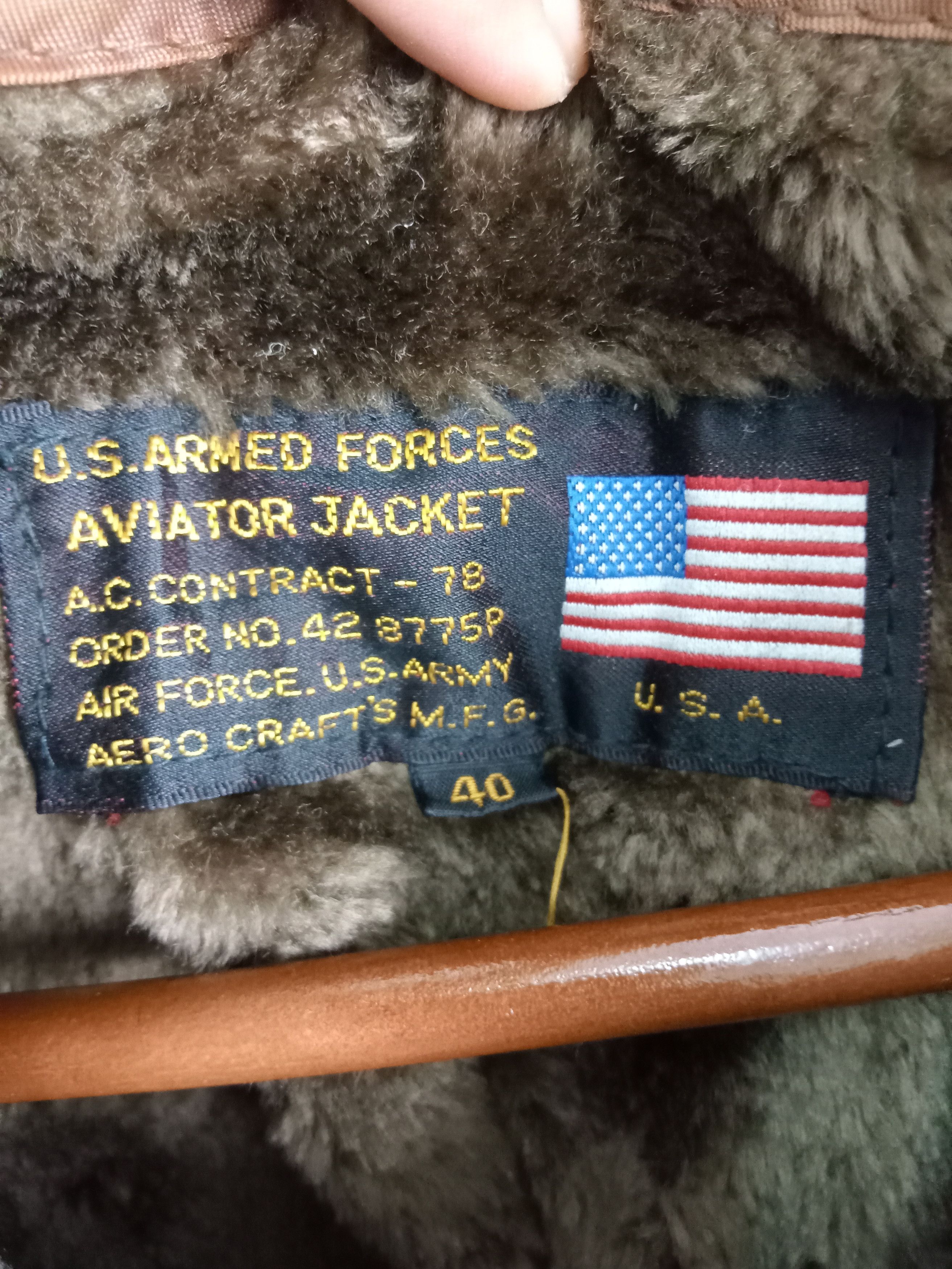 Vintage Vintage Us Armed Forces Aviator Leather Jacket Size US M / EU 48-50 / 2 - 9 Thumbnail
