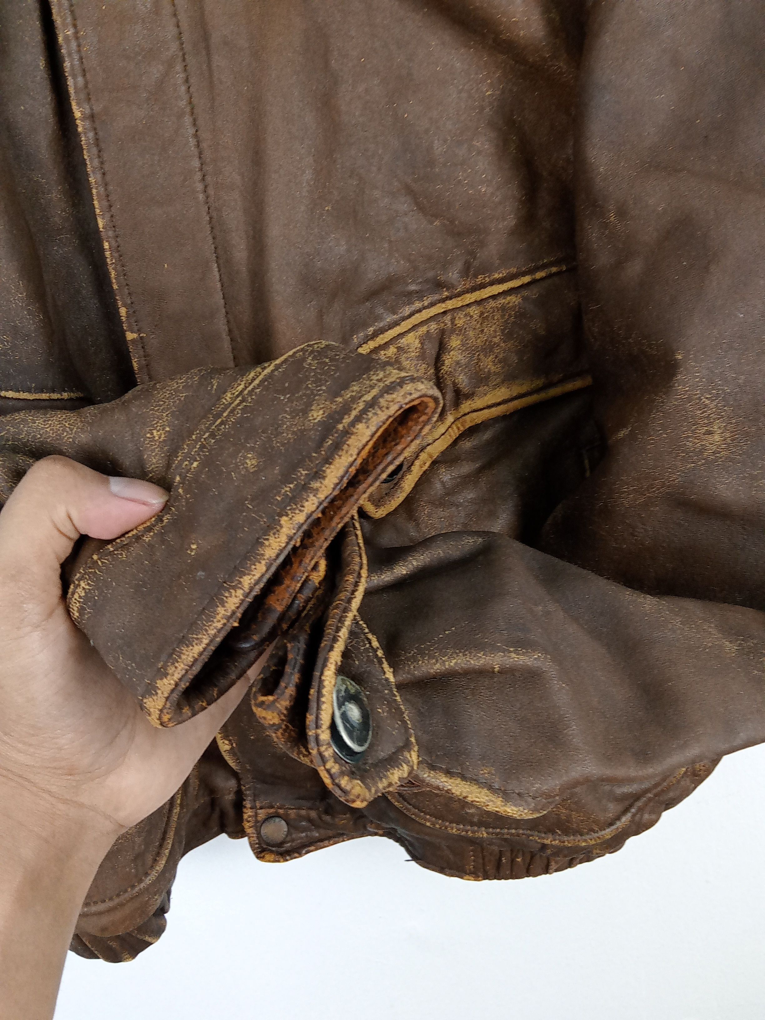 Vintage Vintage Us Armed Forces Aviator Leather Jacket Size US M / EU 48-50 / 2 - 4 Thumbnail
