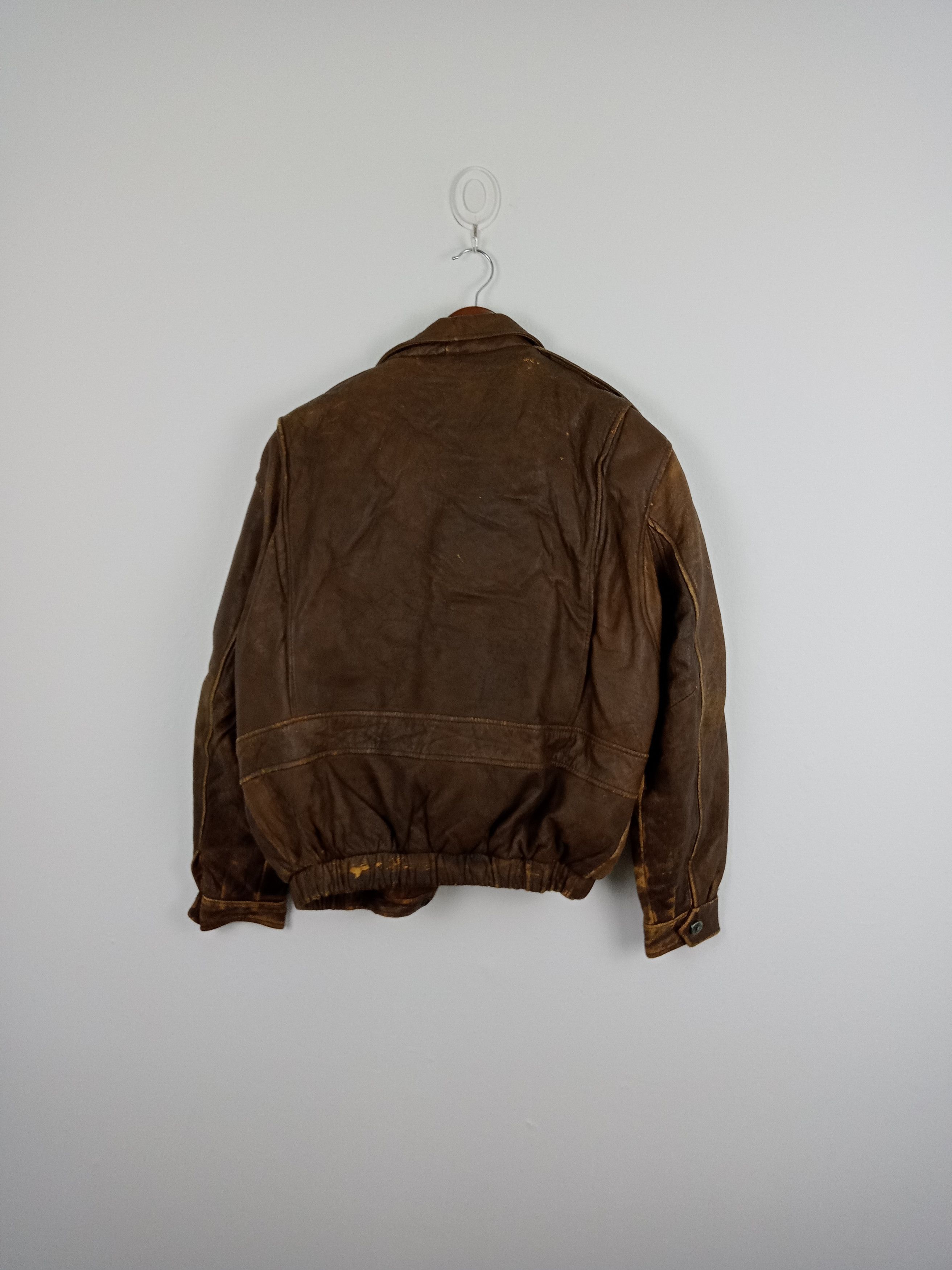 Vintage Vintage Us Armed Forces Aviator Leather Jacket Size US M / EU 48-50 / 2 - 3 Thumbnail