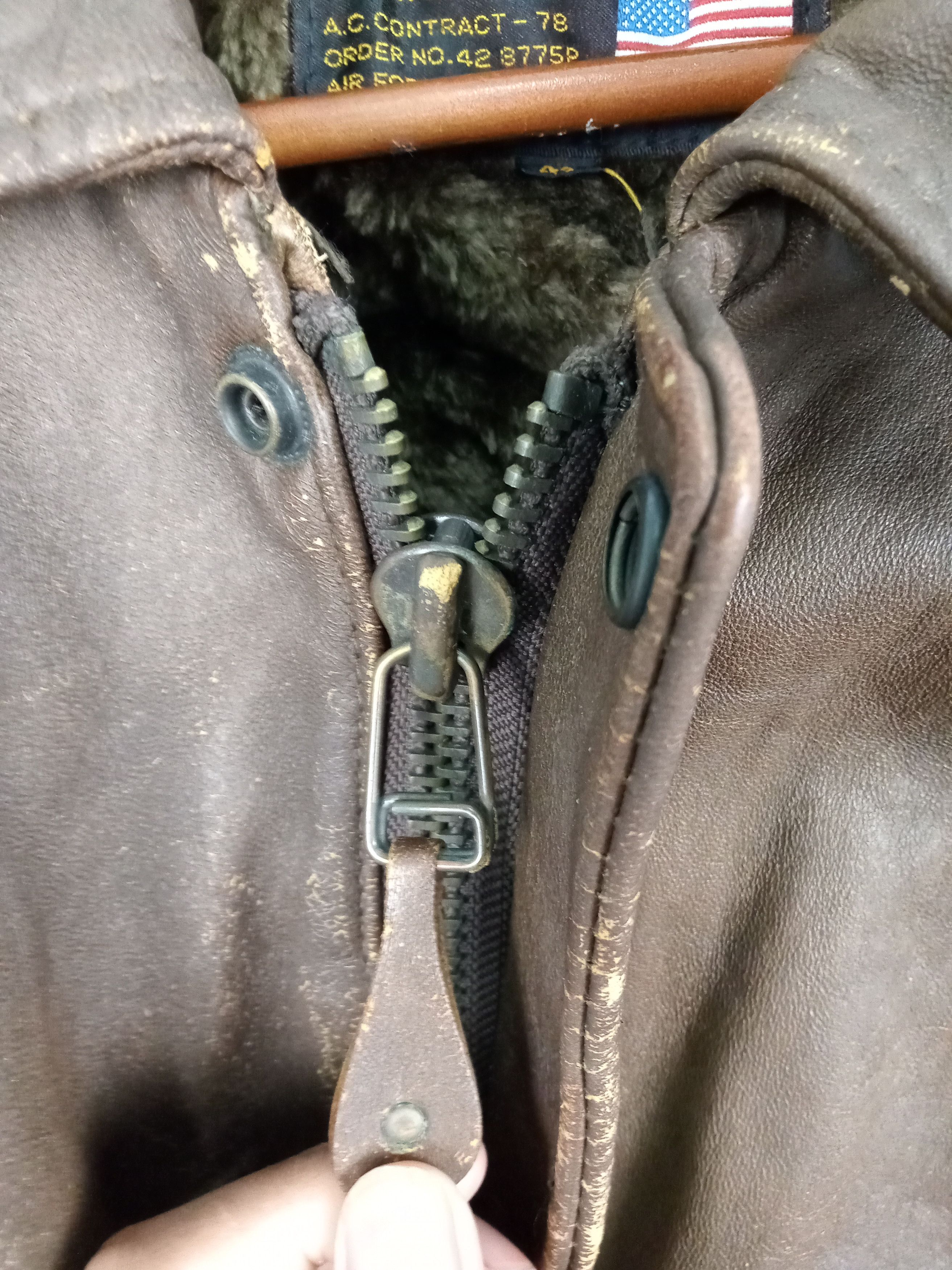 Vintage Vintage Us Armed Forces Aviator Leather Jacket Size US M / EU 48-50 / 2 - 8 Thumbnail