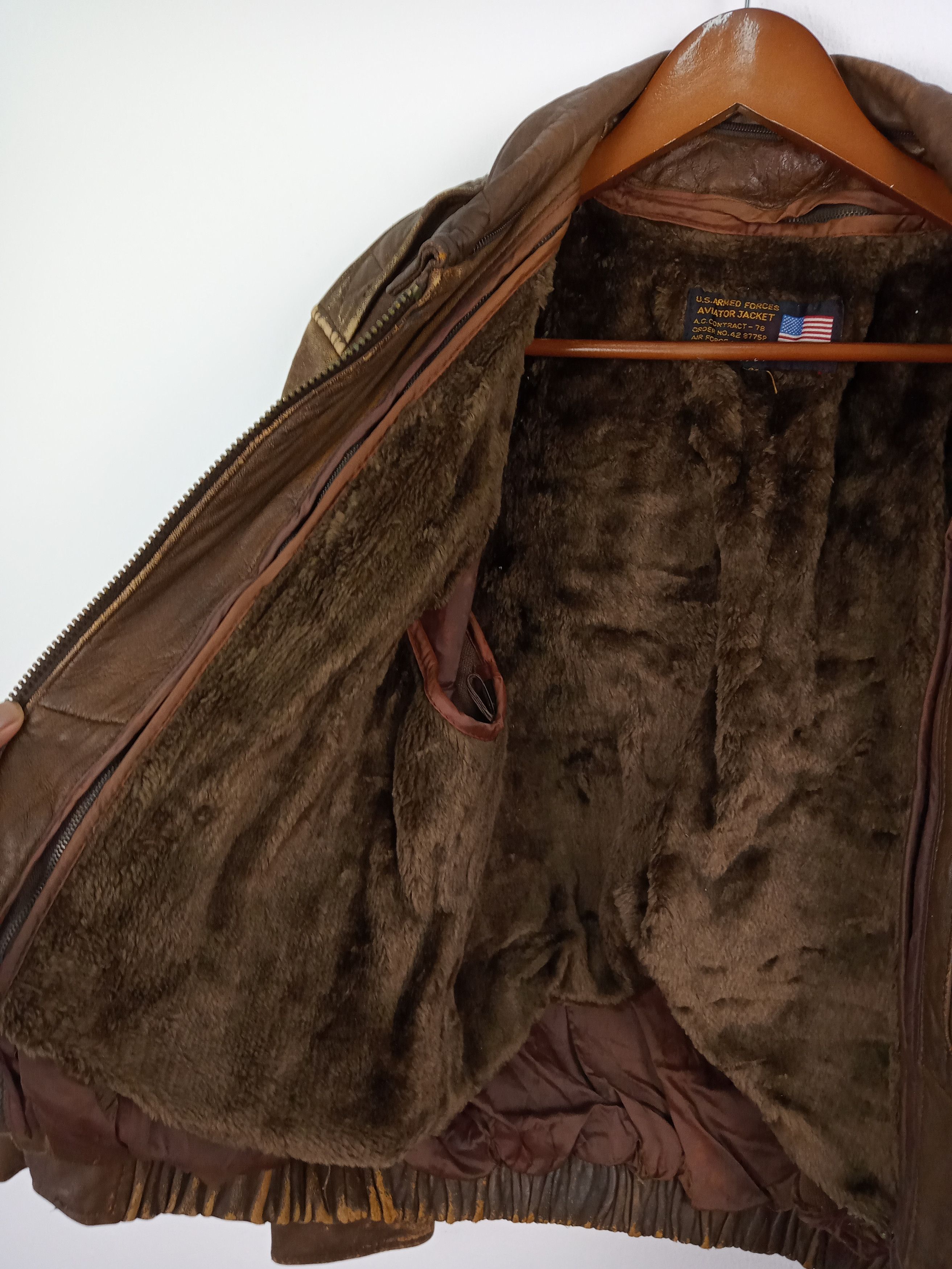 Vintage Vintage Us Armed Forces Aviator Leather Jacket Size US M / EU 48-50 / 2 - 10 Thumbnail