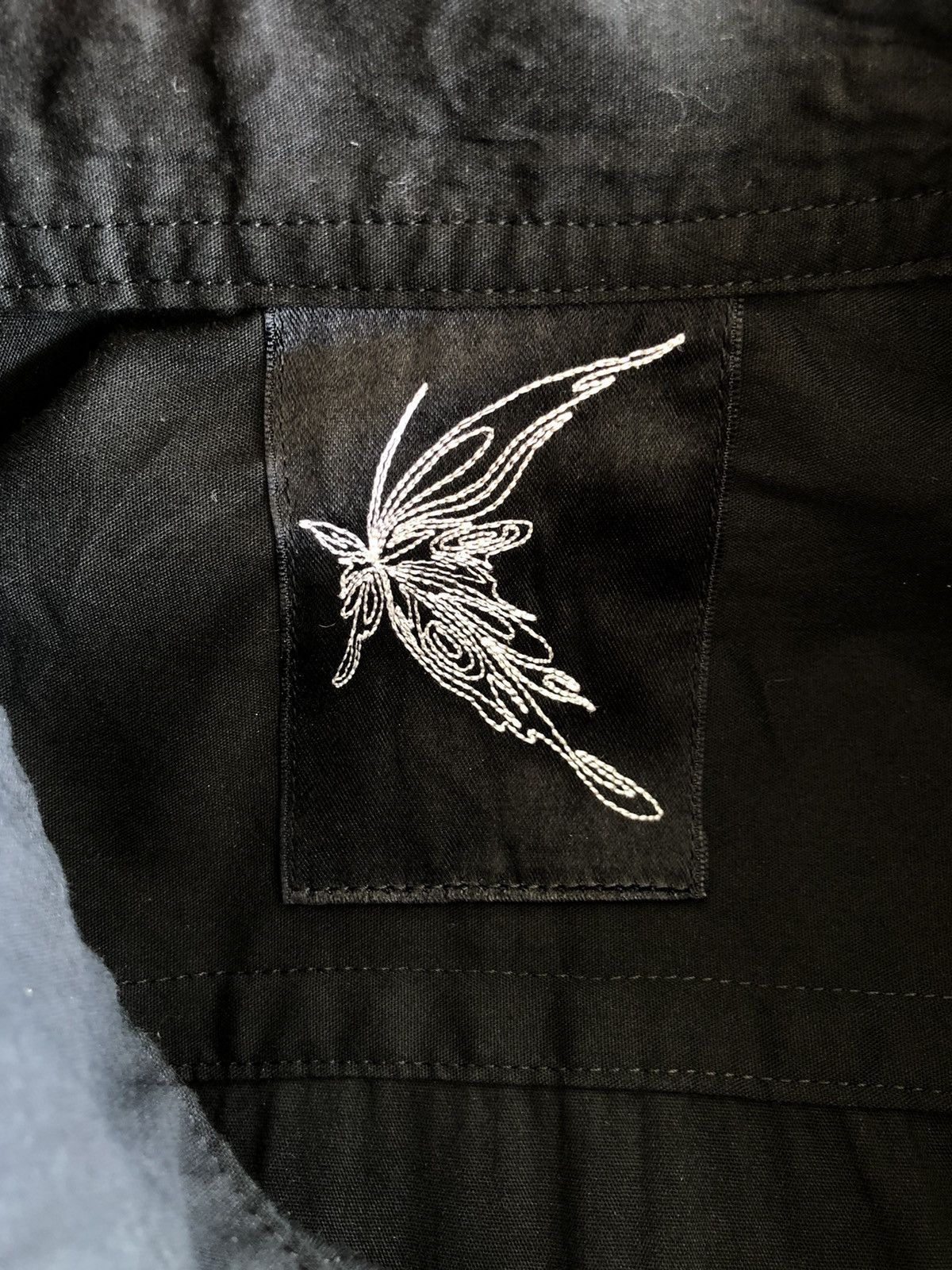 Yohji Yamamoto GRAIL🔥OG Yohji Yamamoto 🦋 Minimal Goth B/D Shirt Size US M / EU 48-50 / 2 - 7 Thumbnail