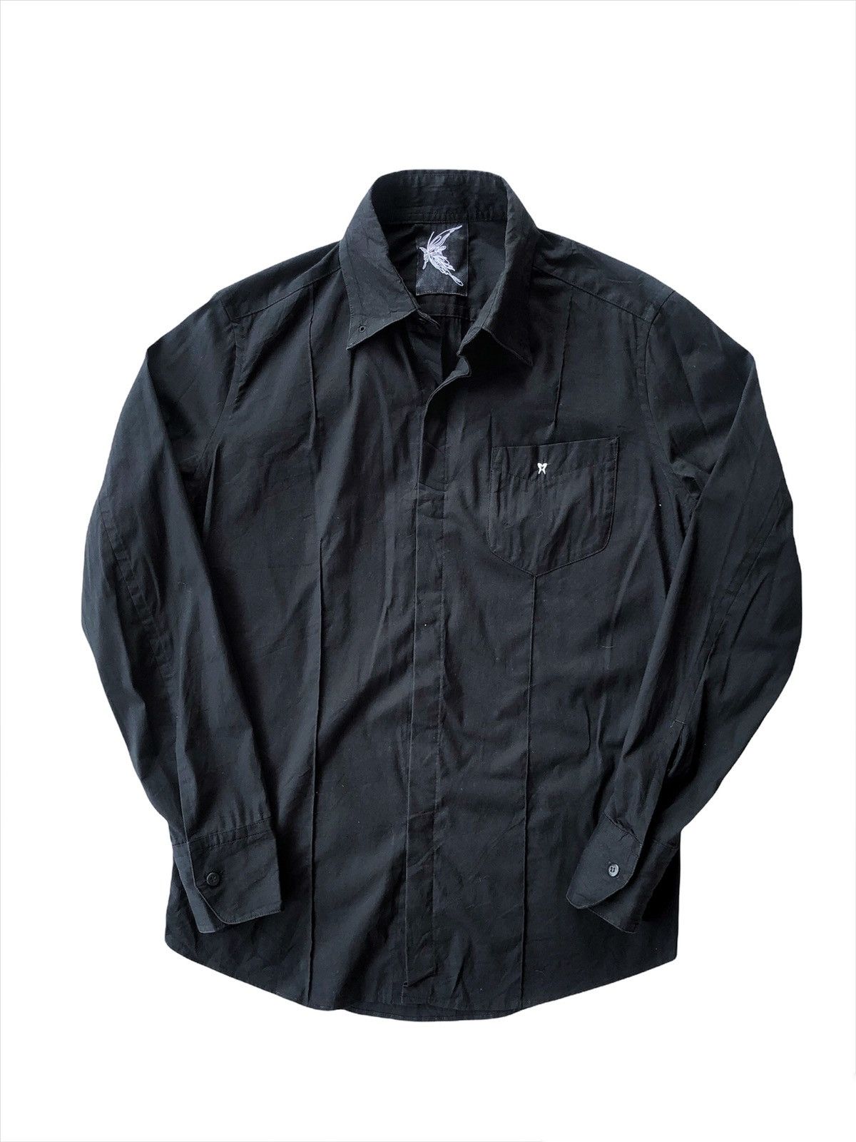 GRAIL🔥OG Yohji Yamamoto 🦋 Minimal Goth B/D Shirt