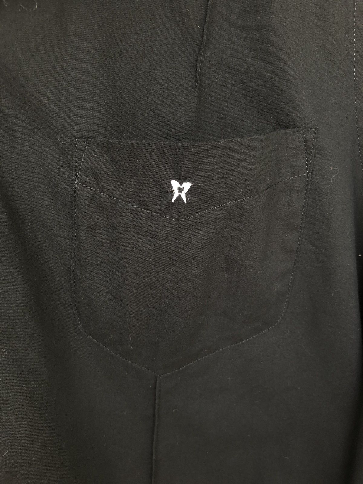 Yohji Yamamoto GRAIL🔥OG Yohji Yamamoto 🦋 Minimal Goth B/D Shirt Size US M / EU 48-50 / 2 - 6 Thumbnail