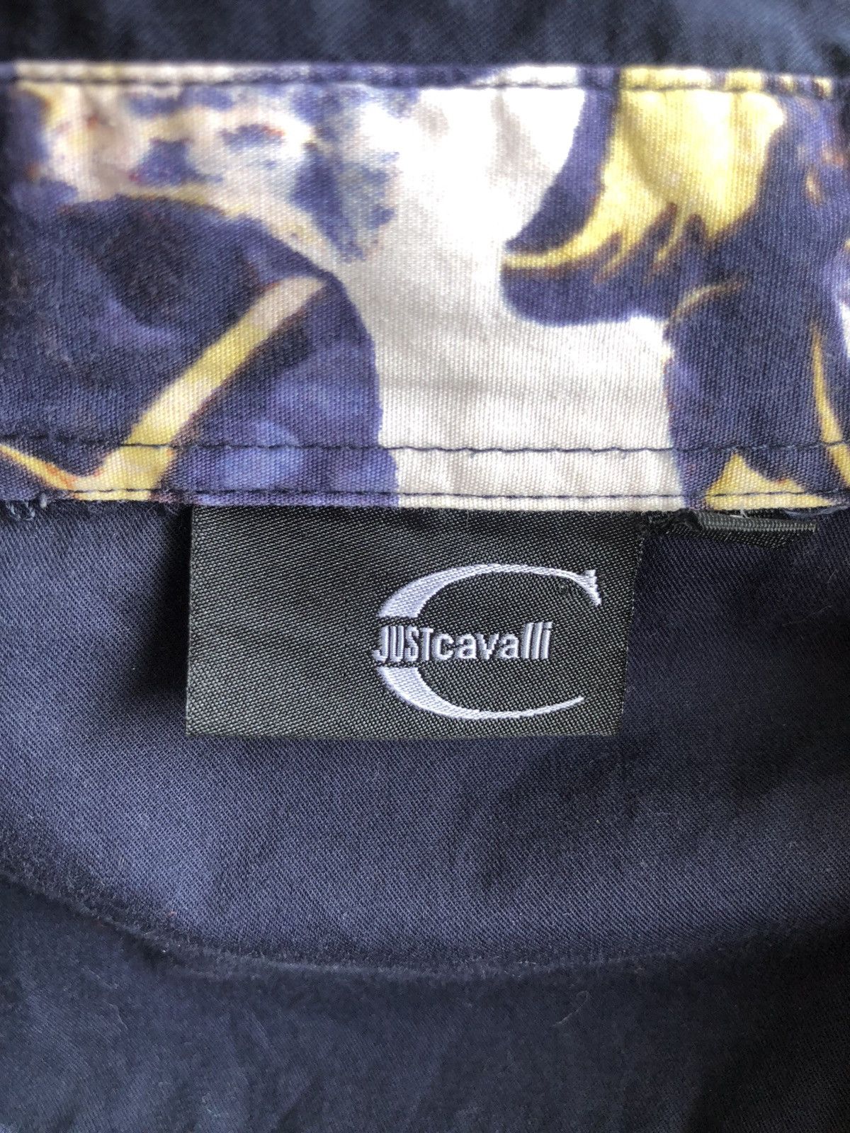 Roberto Cavalli GRAIL🔥OG Just Cavalli 🇮🇹 Floral Double Pocket B/D Shirt Size US L / EU 52-54 / 3 - 6 Thumbnail