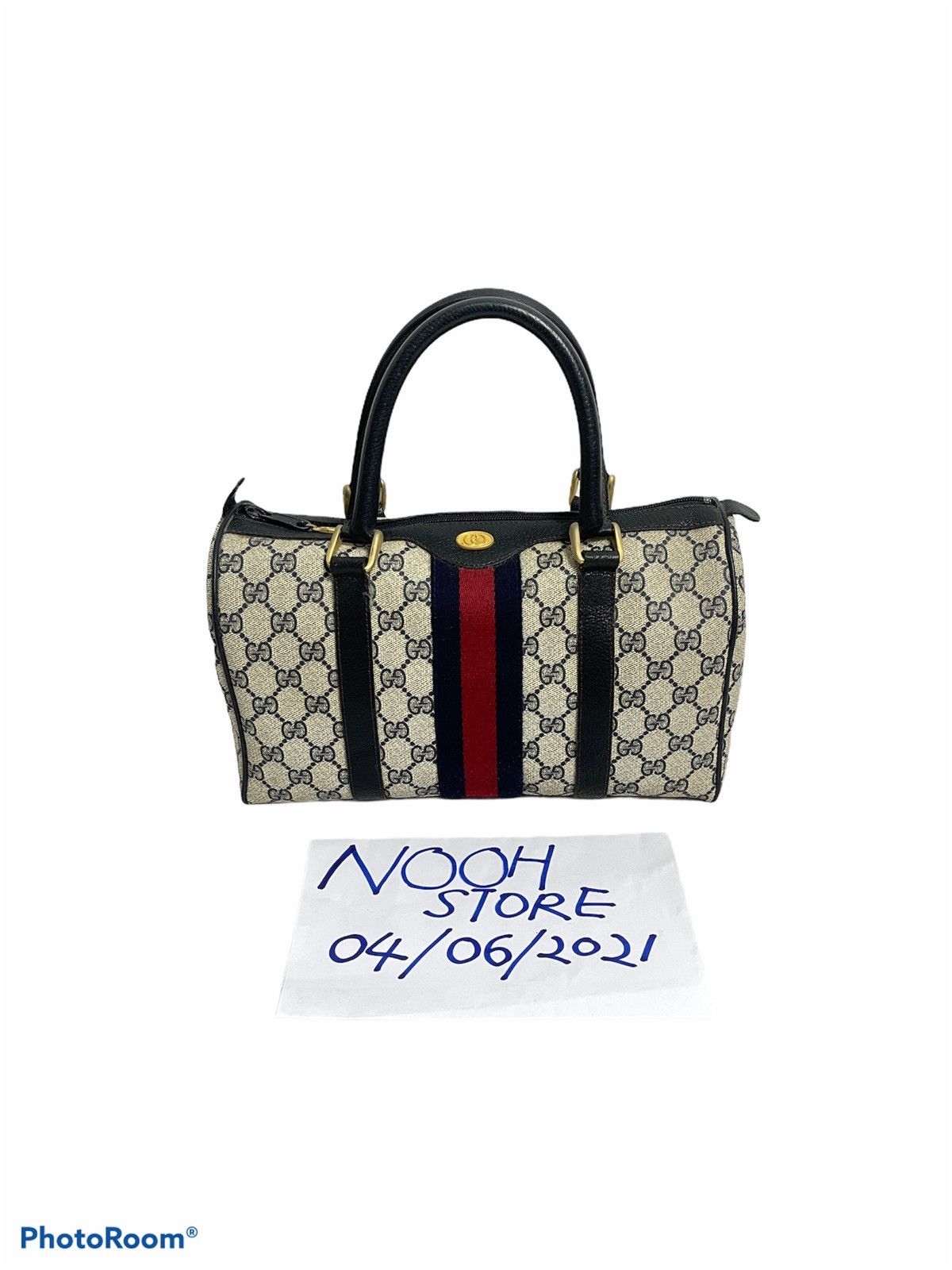 Authentic Vintage Gucci Monogram GG Canvas Speedy Bag