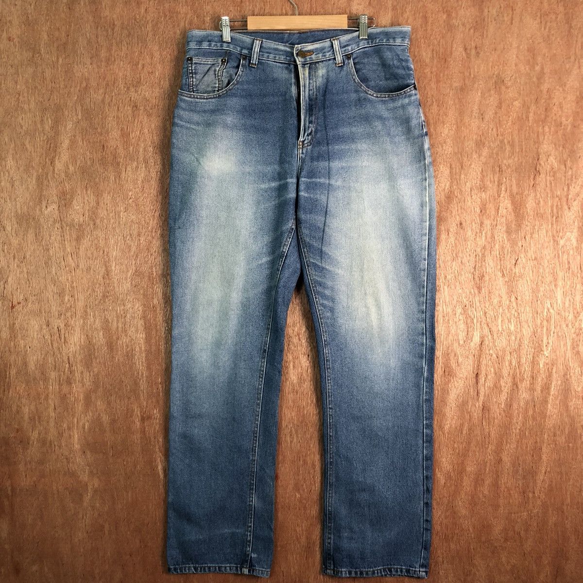 Japanese Brand DLL Japan vintage Blue Denim Pants #c246 Size US 34 / EU 50 - 1 Thumbnail