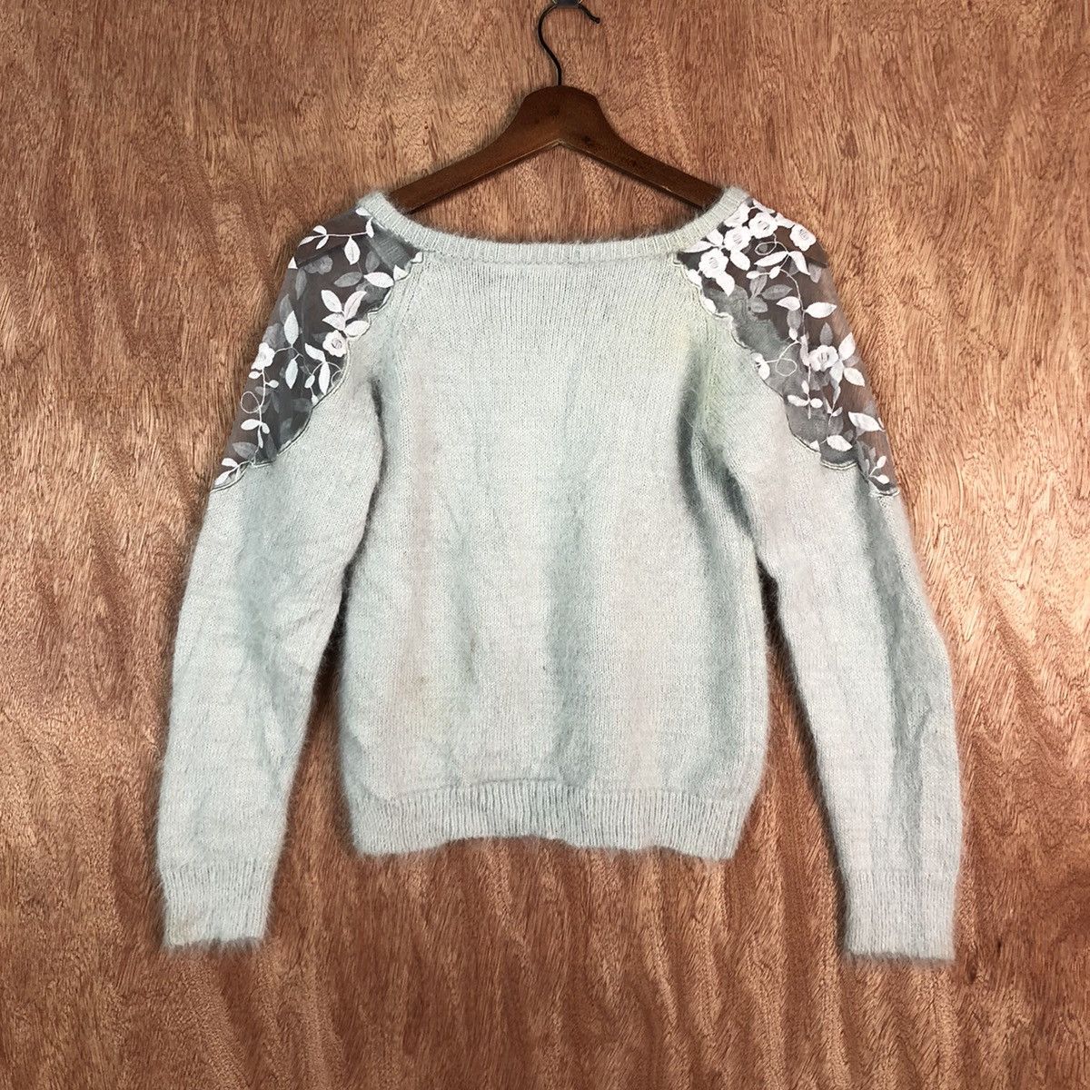 Homespun Knitwear Bye Bye Grey Mohair Shag Shaggy knitwear #c357 Size XS / US 0-2 / IT 36-38 - 9 Thumbnail