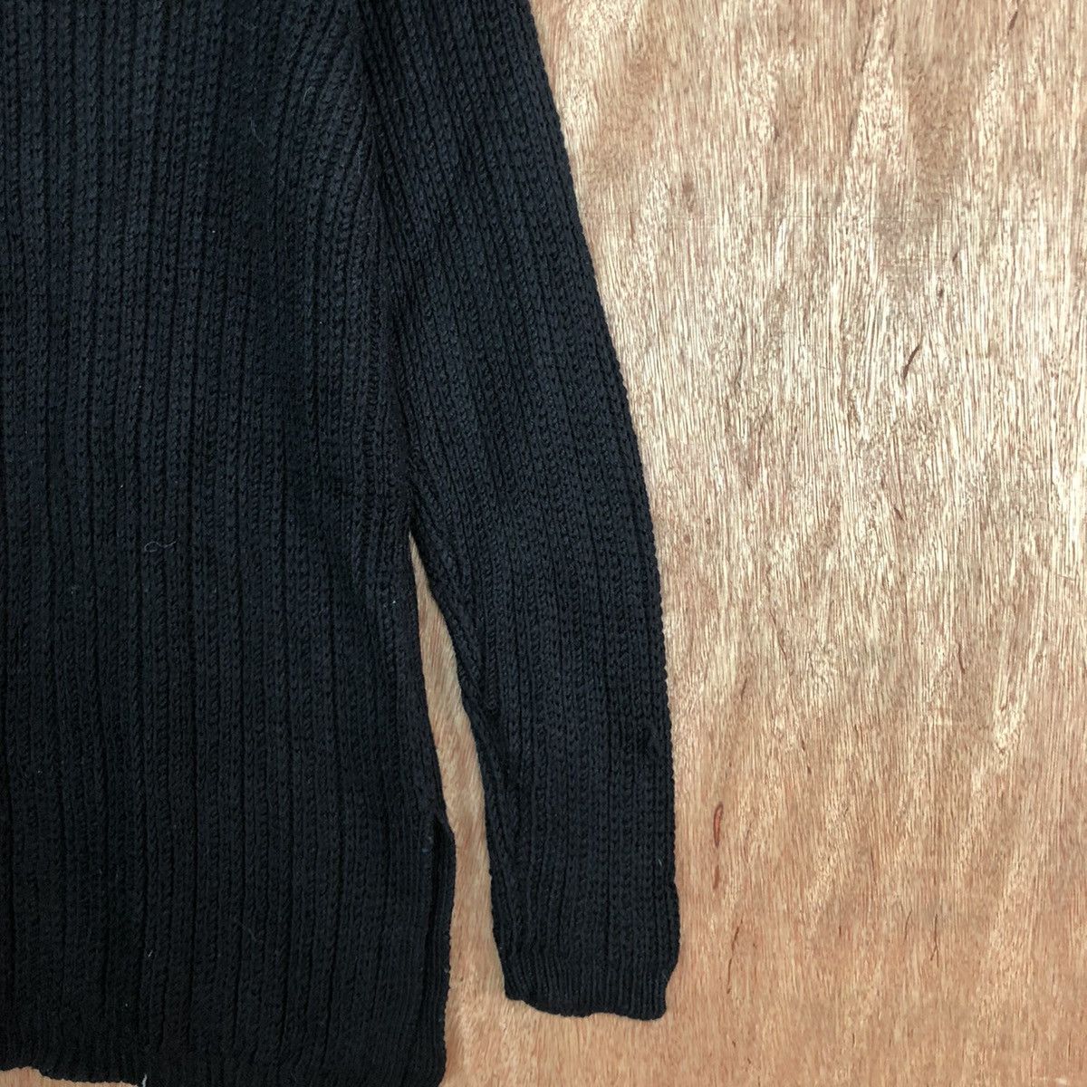 Homespun Knitwear × Japanese Brand Ann Taylor Black Knitwear #6071 Size US XL / EU 56 / 4 - 5 Thumbnail