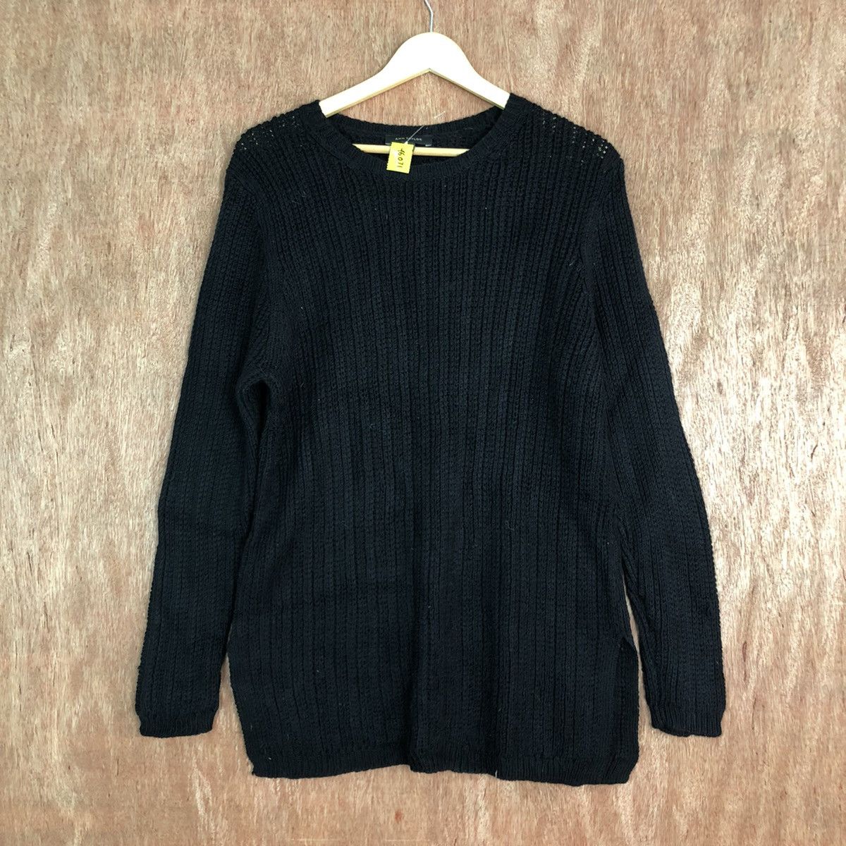 Homespun Knitwear × Japanese Brand Ann Taylor Black Knitwear #6071 Size US XL / EU 56 / 4 - 1 Thumbnail