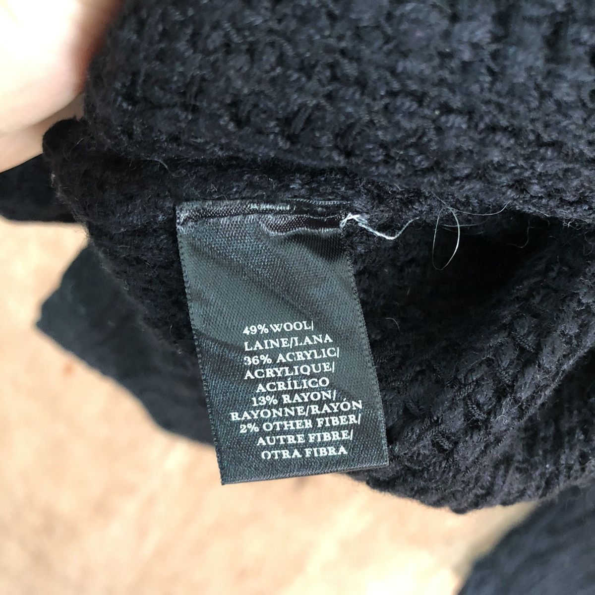 Homespun Knitwear × Japanese Brand Ann Taylor Black Knitwear #6071 Size US XL / EU 56 / 4 - 10 Thumbnail