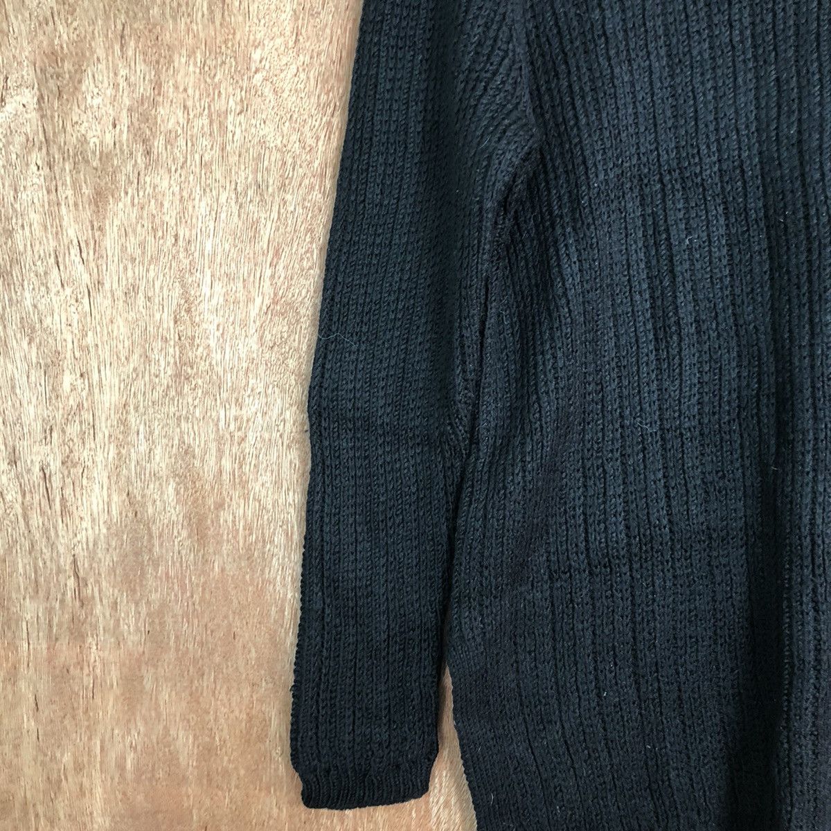 Homespun Knitwear × Japanese Brand Ann Taylor Black Knitwear #6071 Size US XL / EU 56 / 4 - 7 Thumbnail
