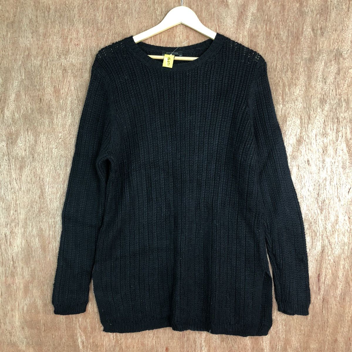 Homespun Knitwear × Japanese Brand Ann Taylor Black Knitwear #6071 Size US XL / EU 56 / 4 - 3 Thumbnail
