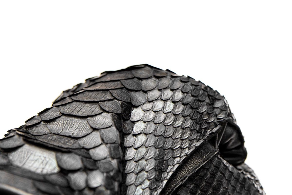 Other Bespoke Matte Black Python Leather Gloves sz 9.5 Size ONE SIZE - 5 Thumbnail