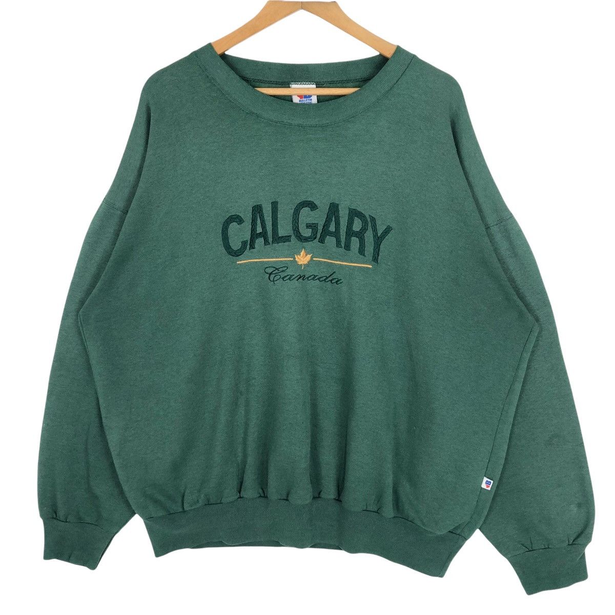 Vintage Vintage 90s Calgary Canada Sweatshirt Bulletin Athletic Size US XXL / EU 58 / 5 - 1 Thumbnail