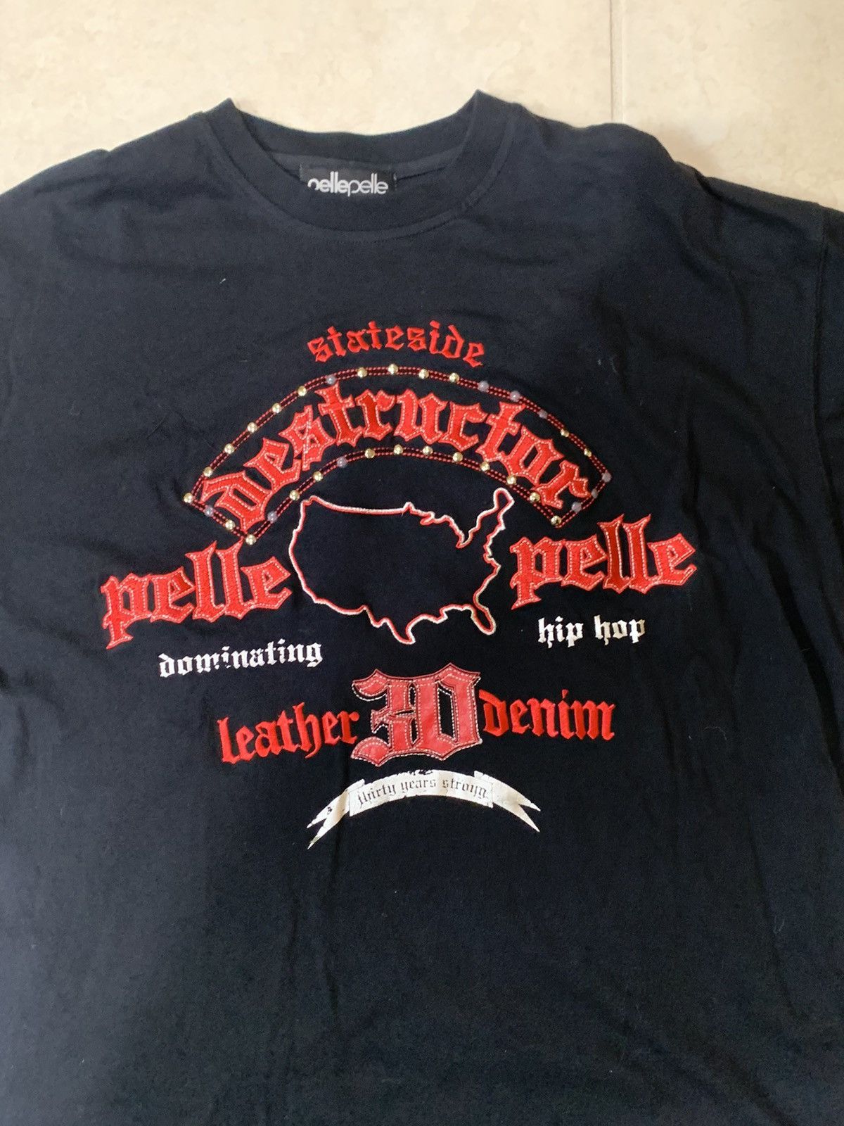 Marc Buchanan × Pelle Pelle × Vintage Pelle Pelle Destructor Shirt Size XL Size US XL / EU 56 / 4 - 2 Thumbnail