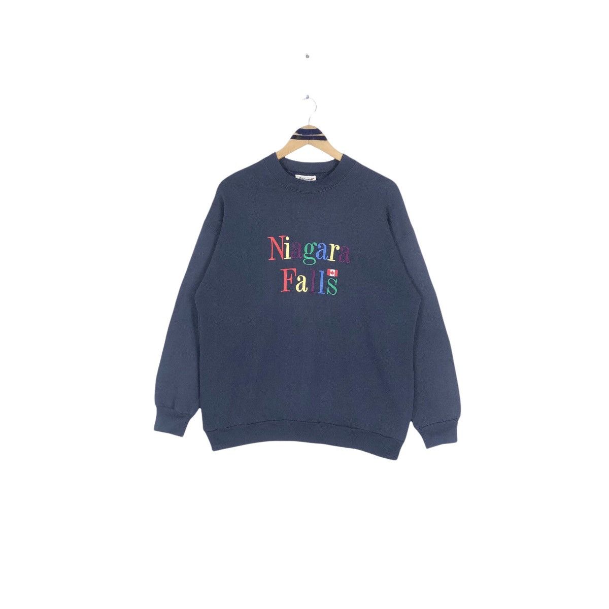 Vintage Vintage 90s Niagara Falls Impressions Canada Sweatshirt Size US M / EU 48-50 / 2 - 2 Thumbnail