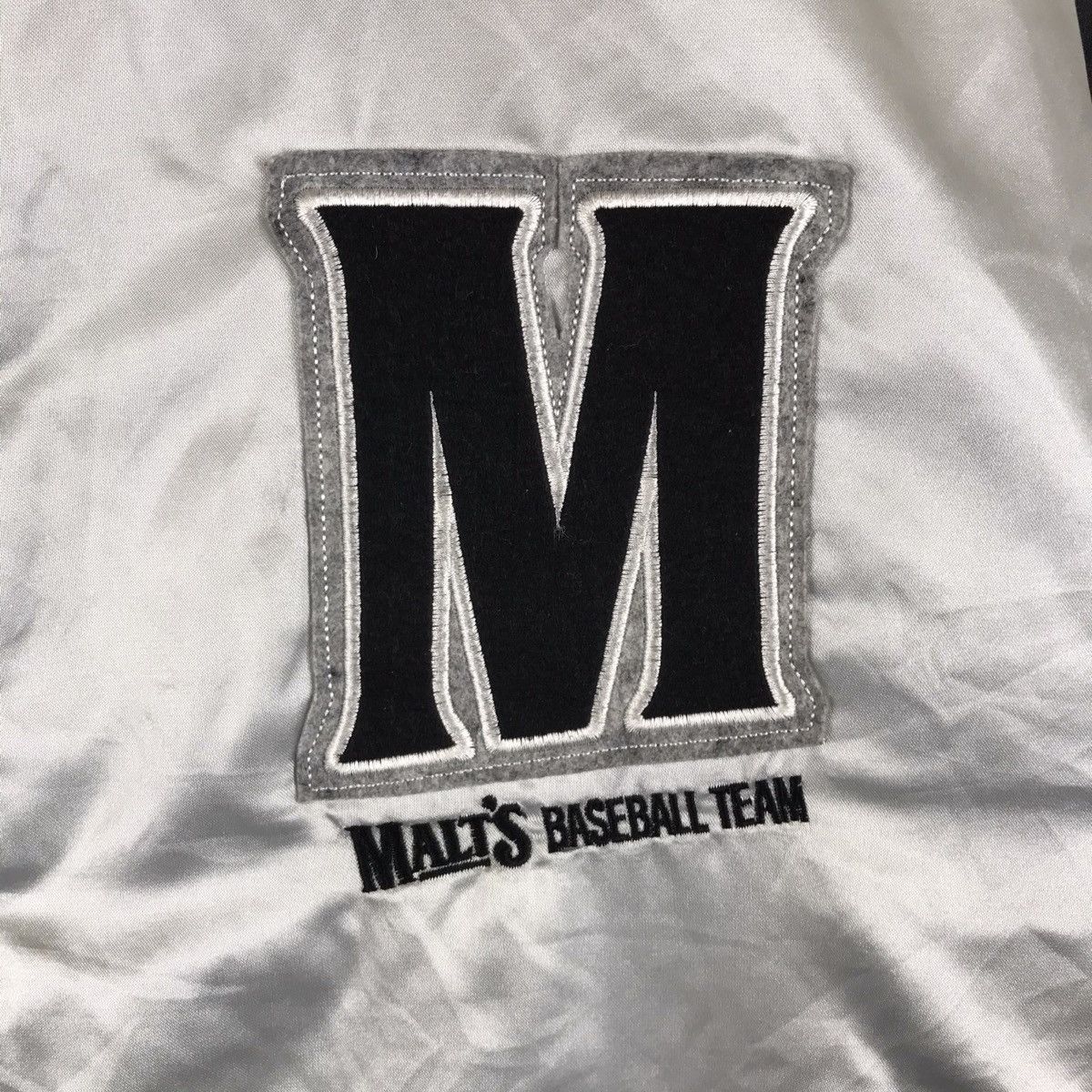 MLB × Vintage Vintage 90s Malt’s Baseball Team Satin Varsity Jacket Size US M / EU 48-50 / 2 - 3 Thumbnail