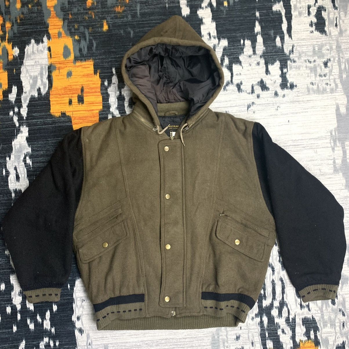 Japanese Brand 🔥NN22🔥ASTRAY Hoodie double pockets wool varsity jackets Size US M / EU 48-50 / 2 - 4 Thumbnail