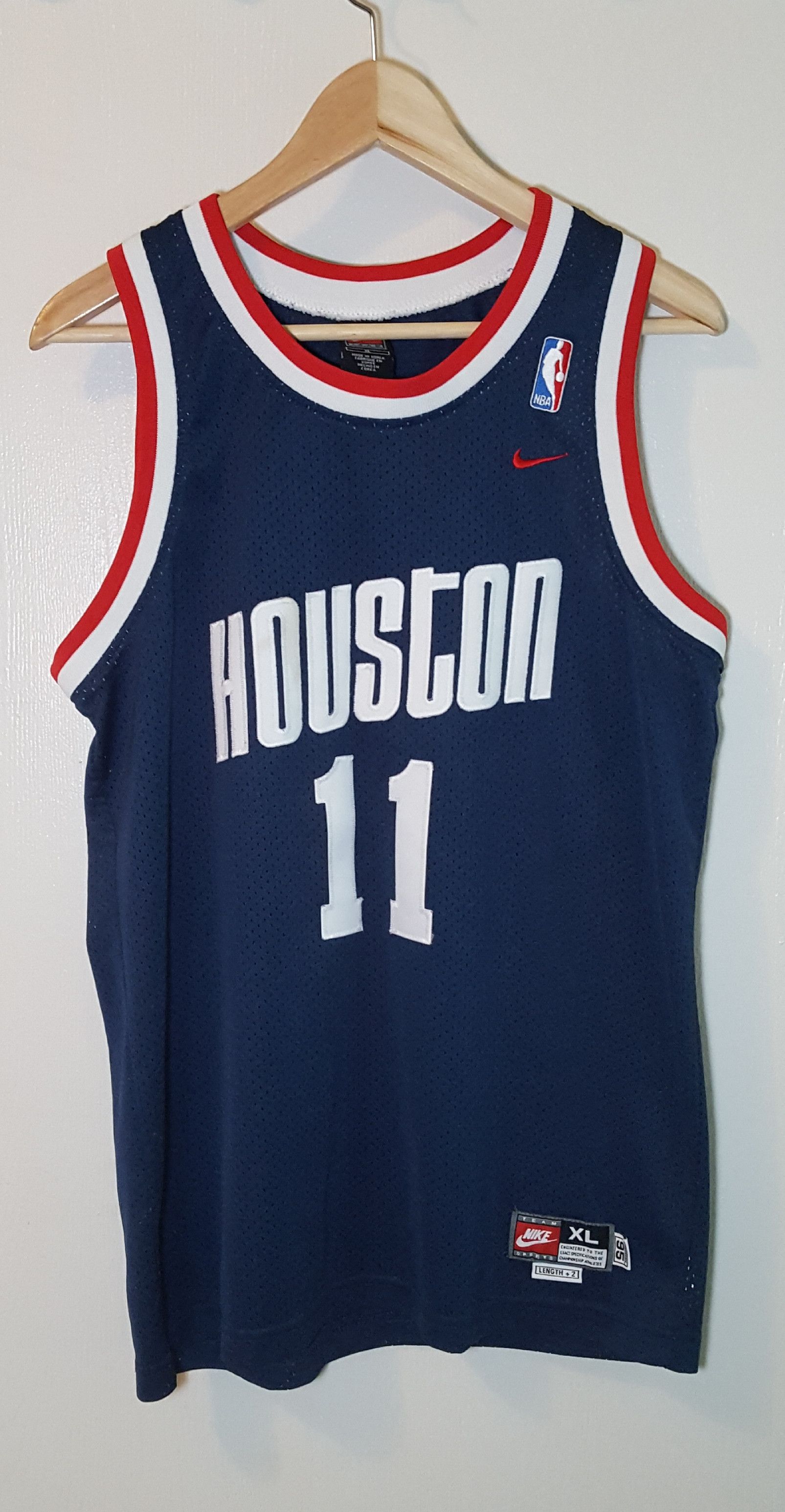 Houston Rockets Yao Ming Nike 1995 Throwback Sewn Jersey #11 +2 Length