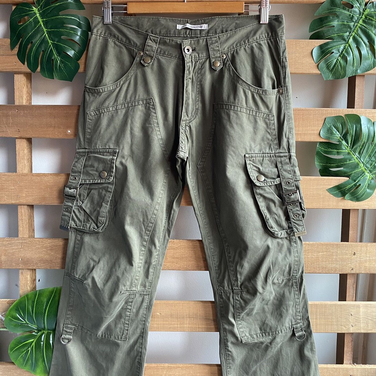 Japanese Brand Michel Klein Bondage Tactical Cargo Pants Kapital Style Size US 31 - 1 Thumbnail