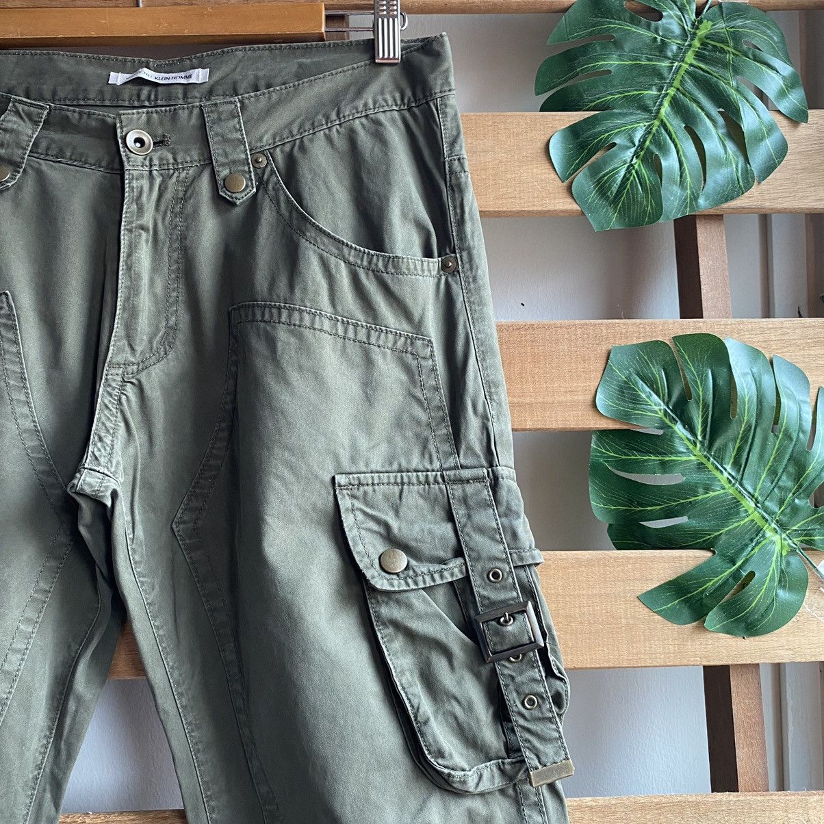 Japanese Brand Michel Klein Bondage Tactical Cargo Pants Kapital Style Size US 31 - 3 Thumbnail