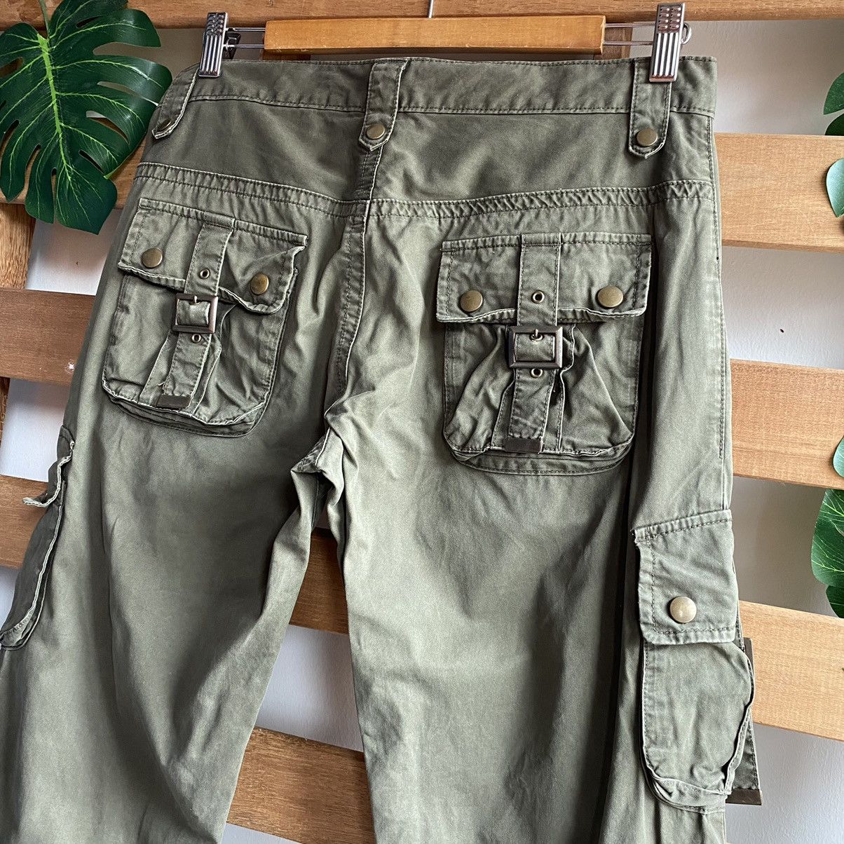 Japanese Brand Michel Klein Bondage Tactical Cargo Pants Kapital Style Size US 31 - 9 Thumbnail