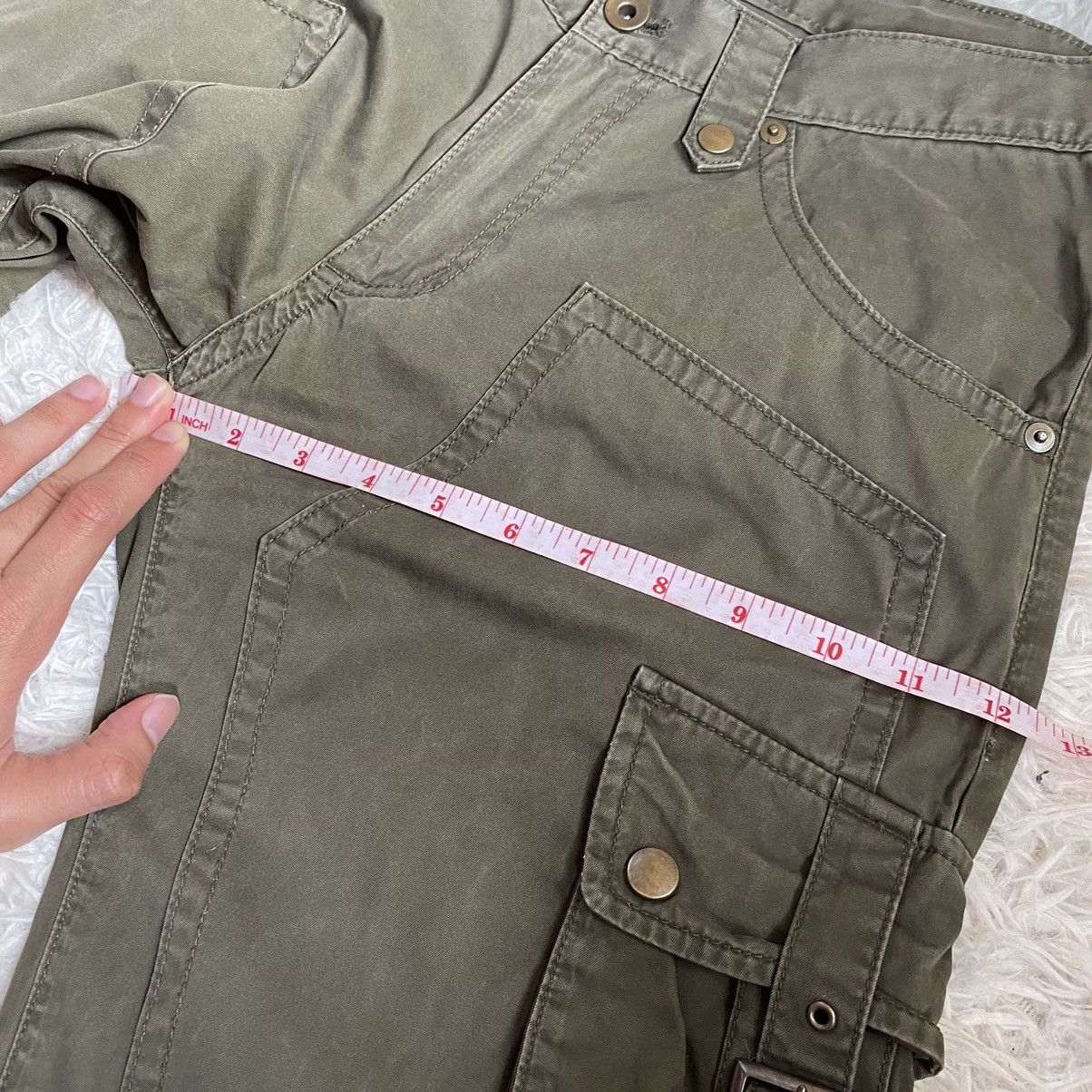 Japanese Brand Michel Klein Bondage Tactical Cargo Pants Kapital Style Size US 31 - 13 Thumbnail