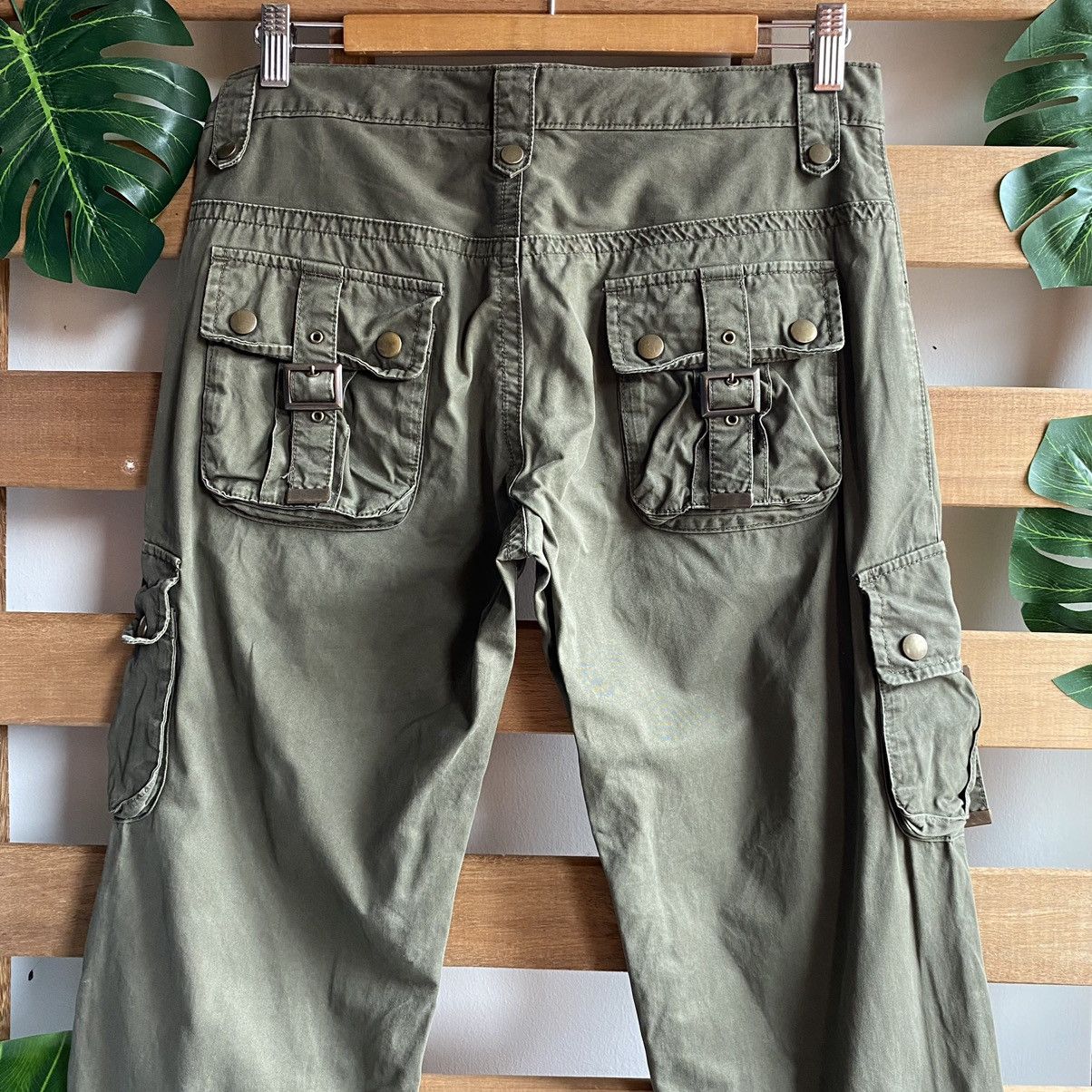 Japanese Brand Michel Klein Bondage Tactical Cargo Pants Kapital Style Size US 31 - 8 Thumbnail