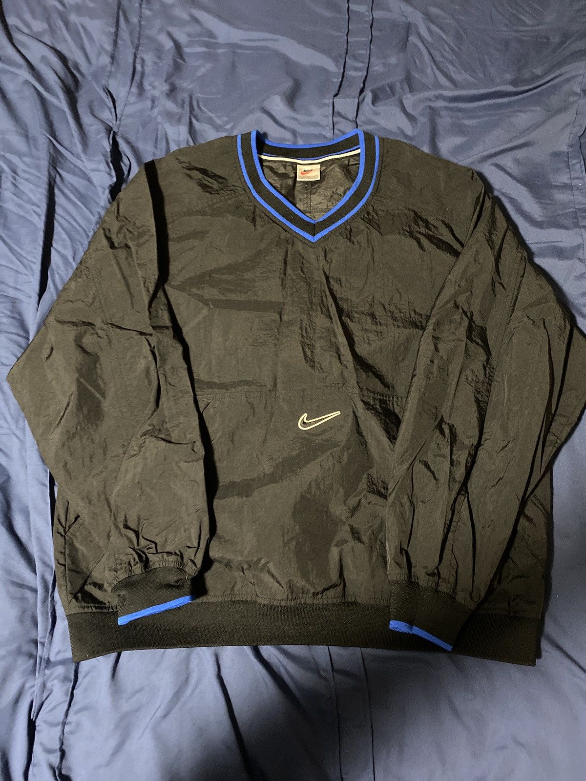 80's nike center swoosh nylon pullover