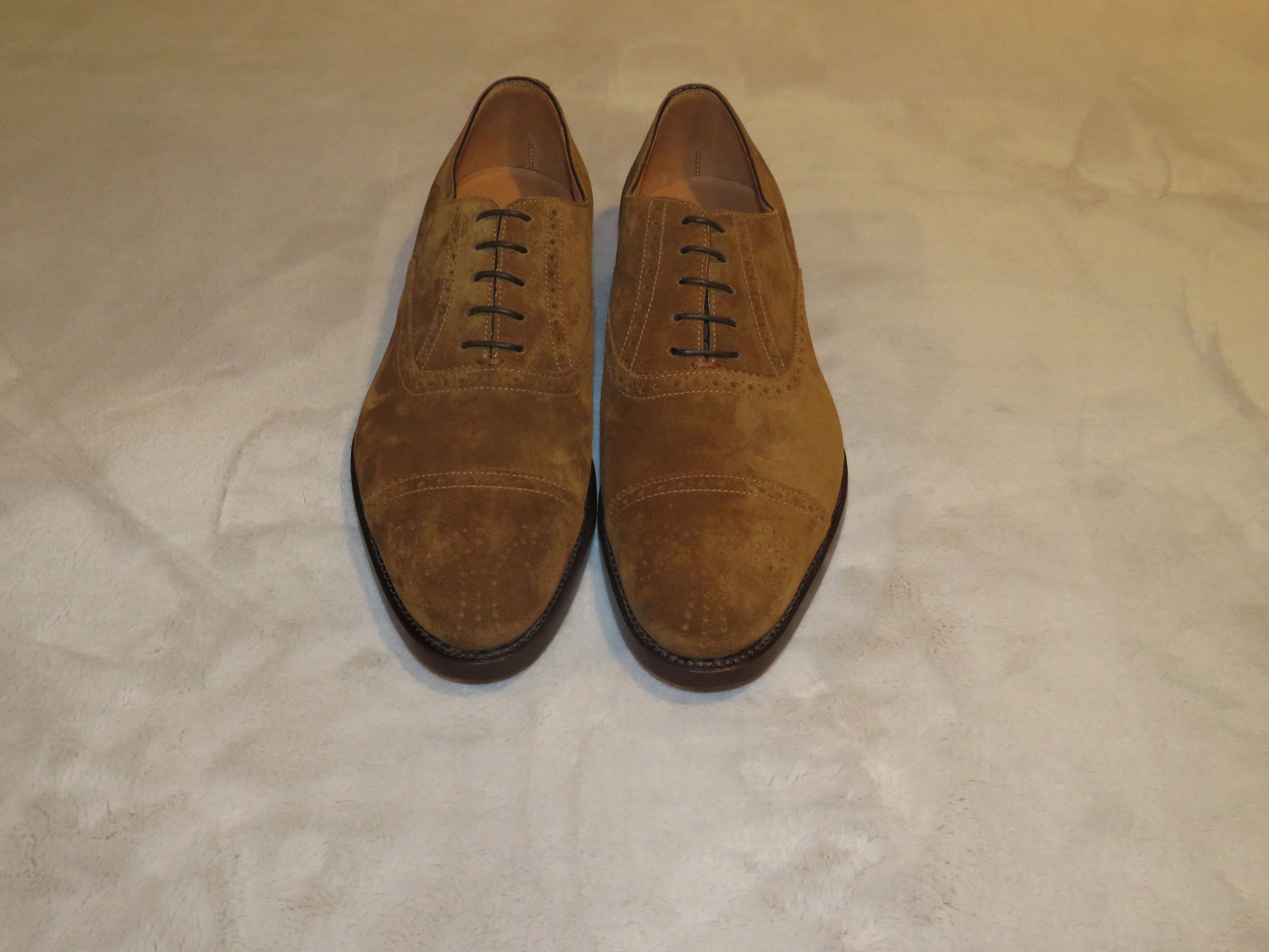 Snuff Denver Suede Leather Dress Shoe 7.5 D NIB $1,250