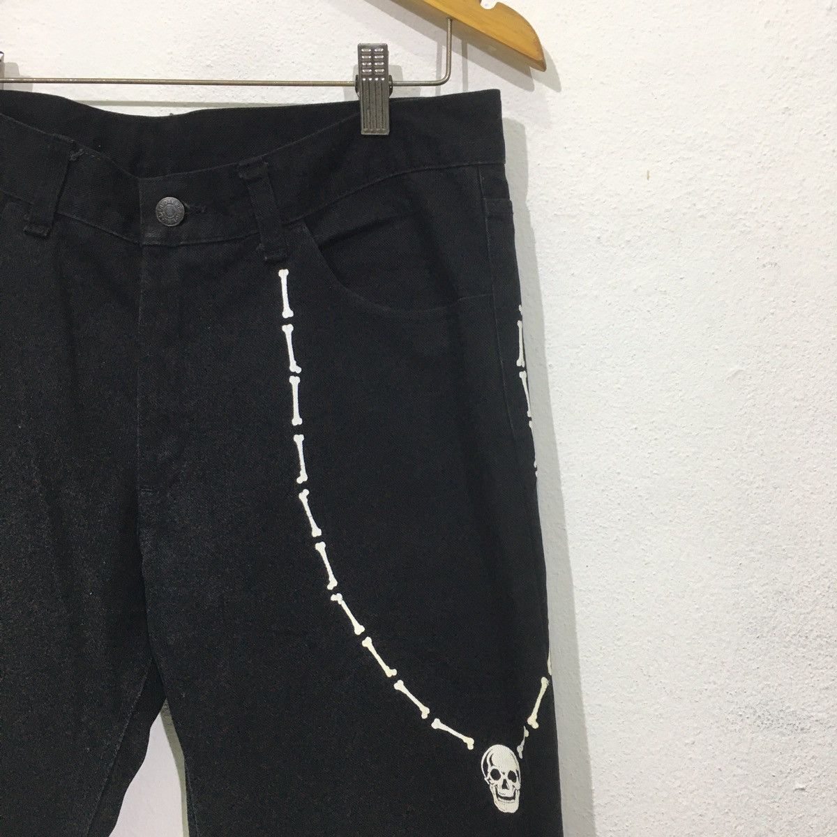 Vintage Japanese Punk Design Sedionaries Japan Black Jeans Size 31 Size US 31 - 3 Thumbnail