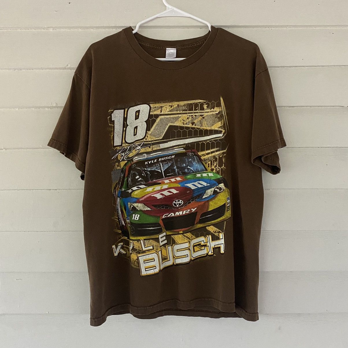 NASCAR × Vintage Kyle Busch M&M T-Shirt Brown Size M Size US M / EU 48-50 / 2 - 1 Thumbnail