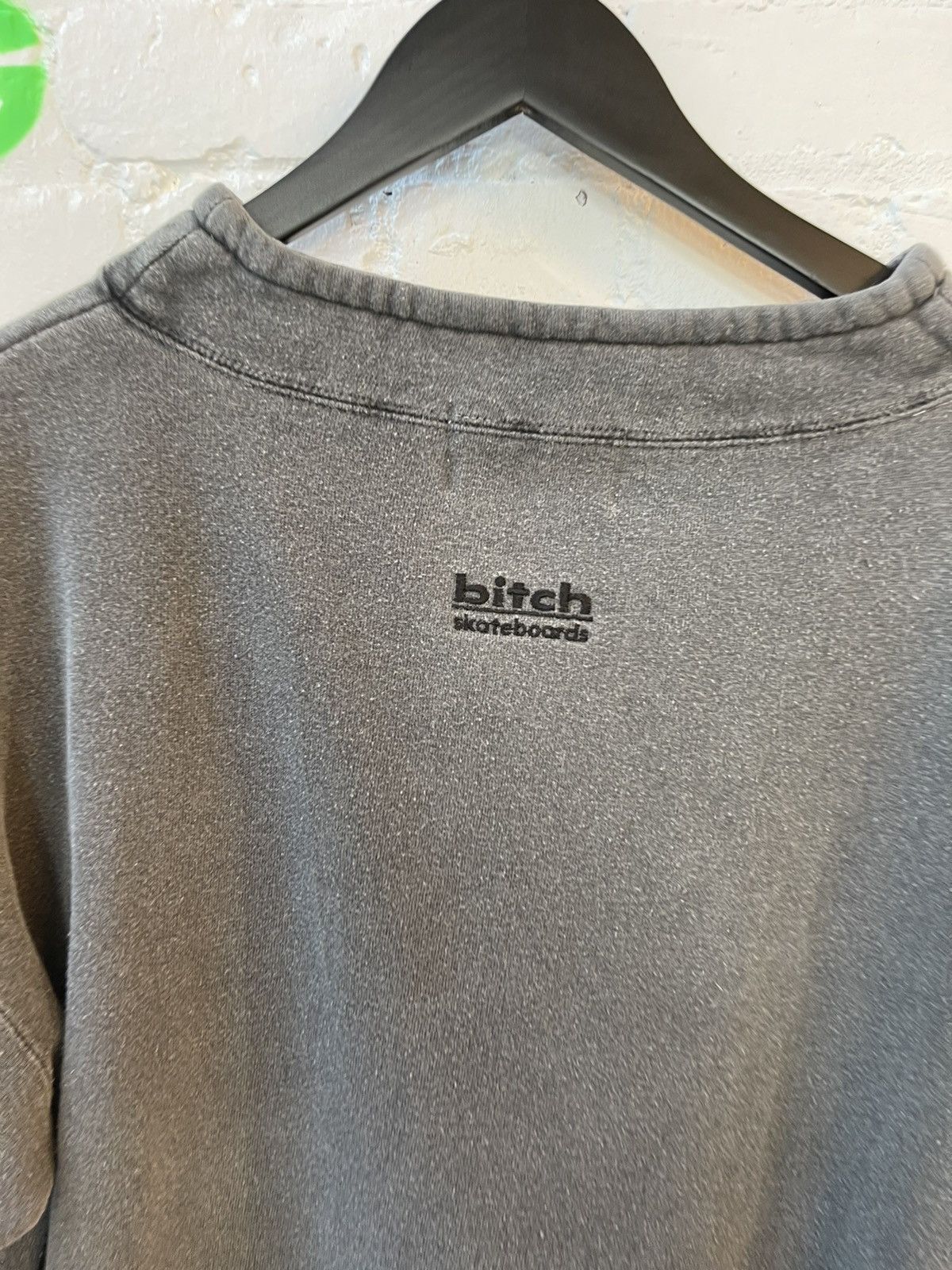Vintage 90s BITCH SKATEBOARD Sun Faded Sweater Hoodie Baggy Size US L / EU 52-54 / 3 - 10 Thumbnail