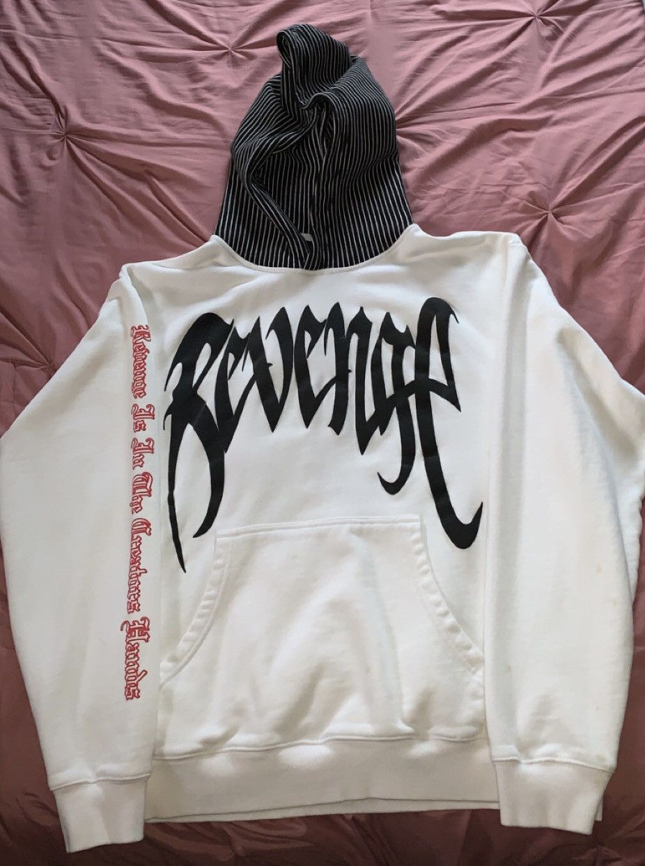 Revenge RARE Revenge Pinstripe Hoodie Grailed